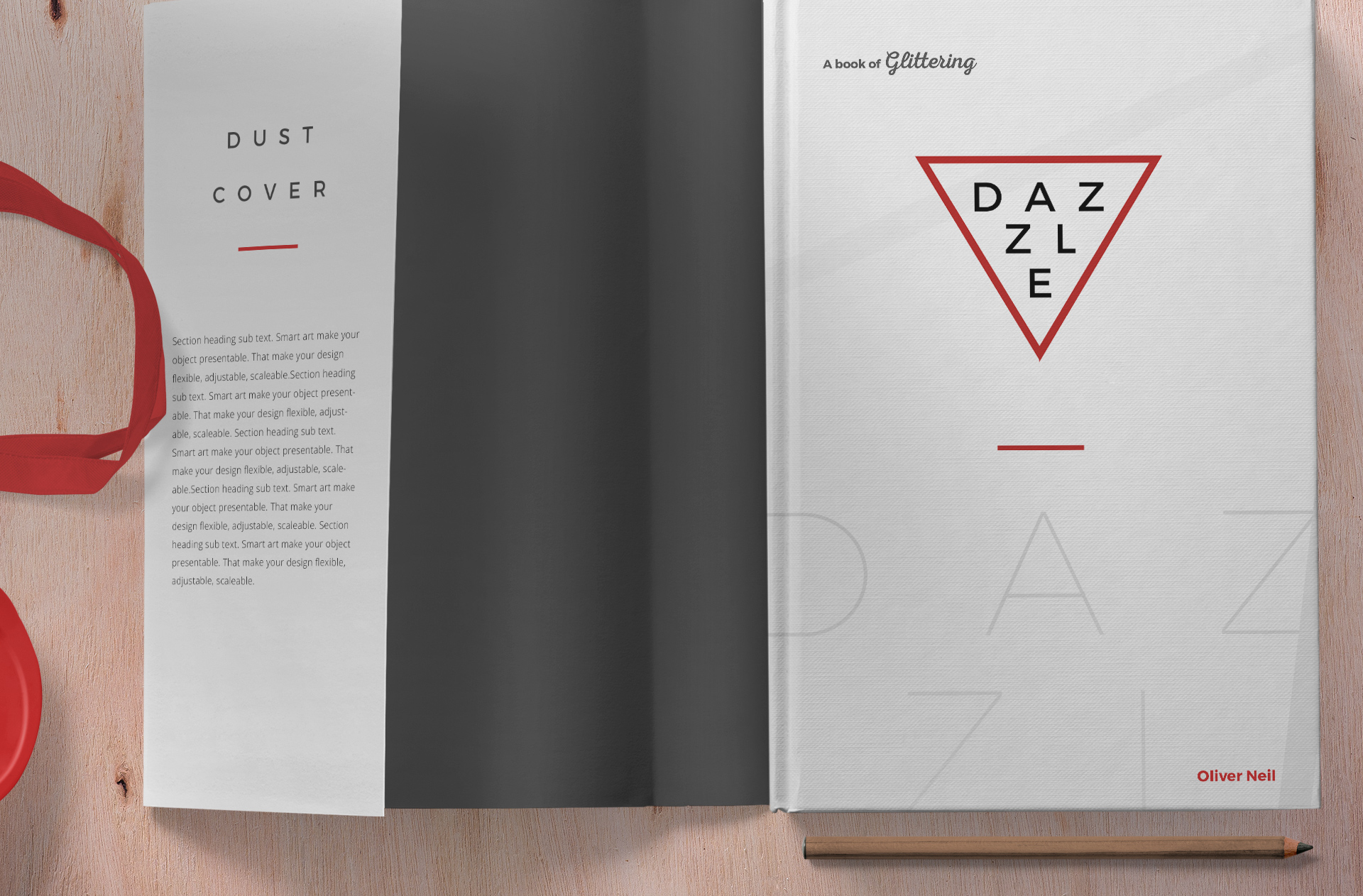 book and branding mockup
