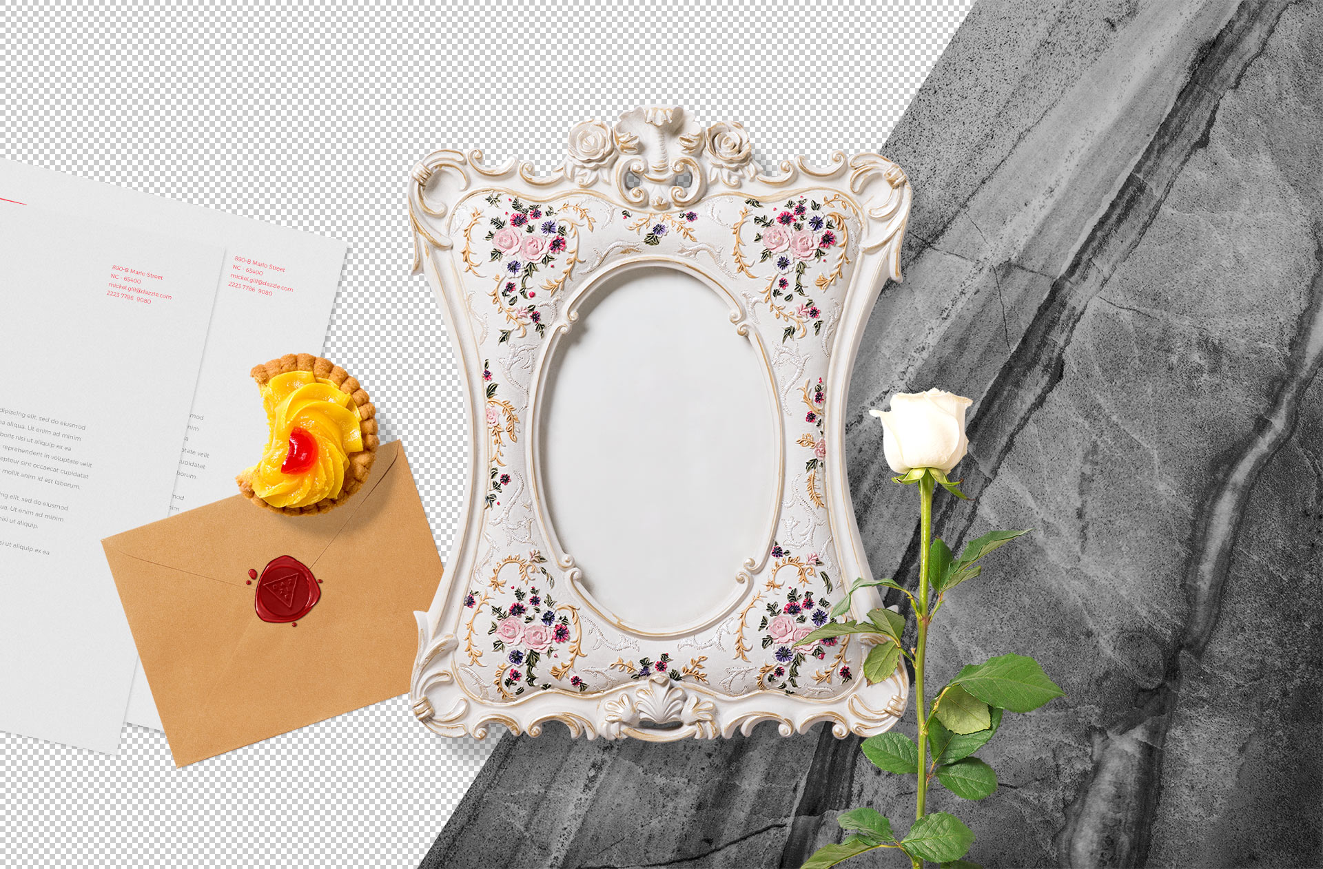 antique frame mockup