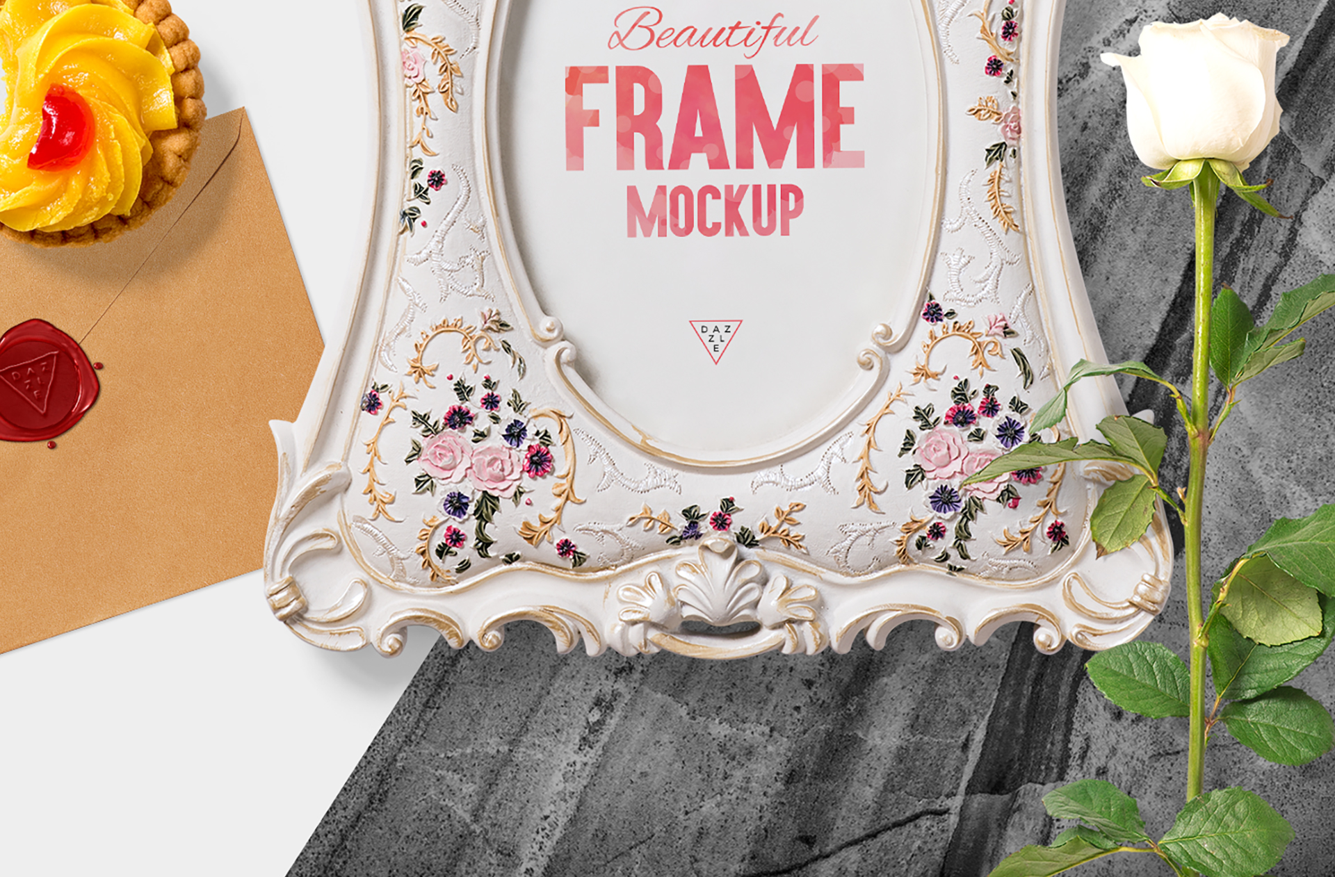 antique frame mockup