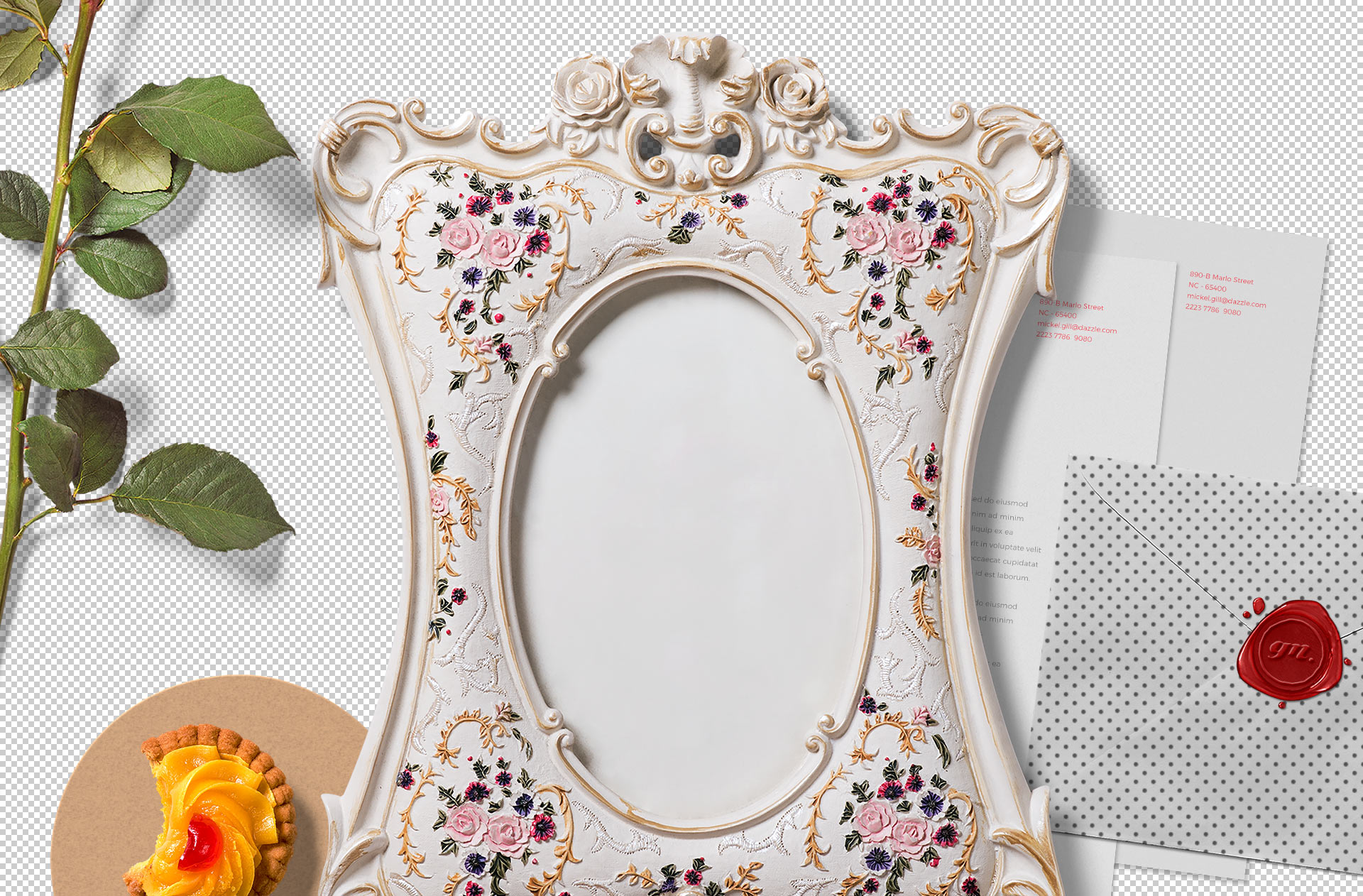 antique frame mockup