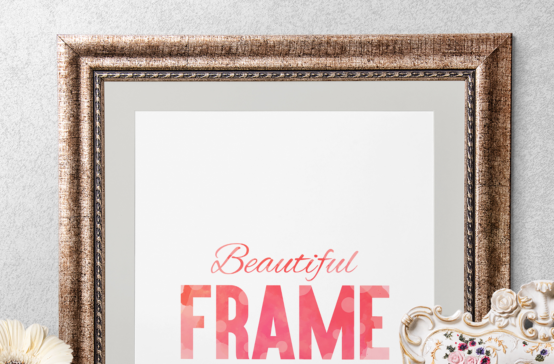 antique frame mockup