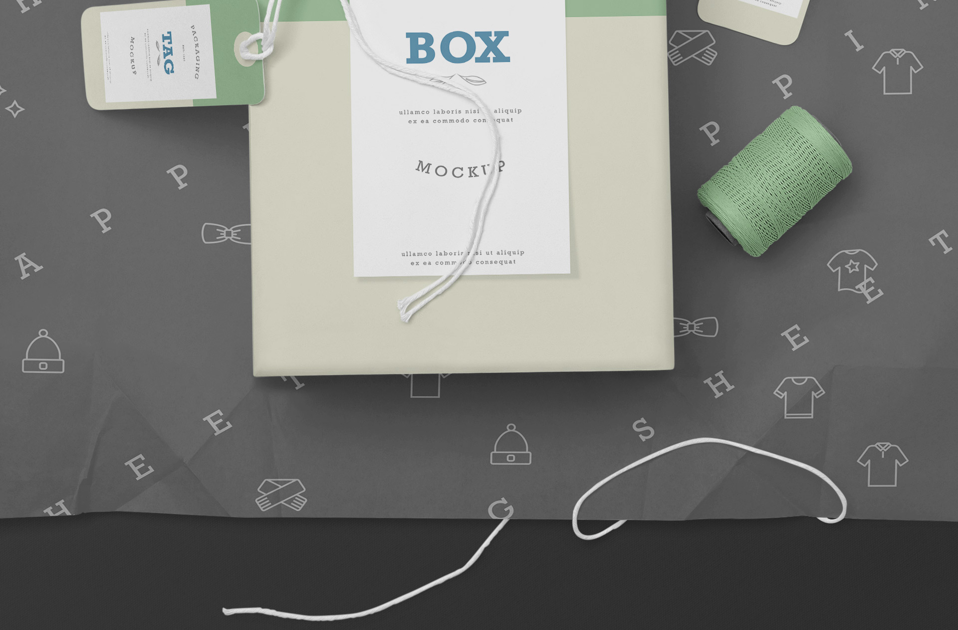 clothing label mockup