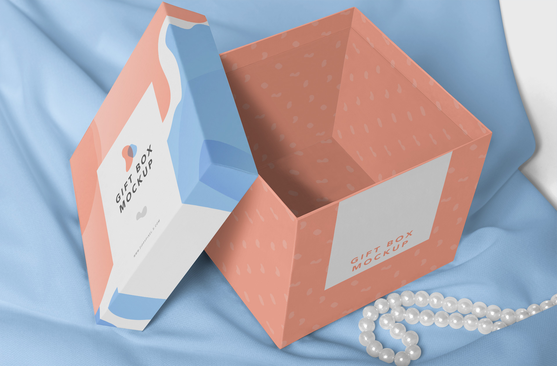 Open Luxury Gift Box Mockup with Elegant Design