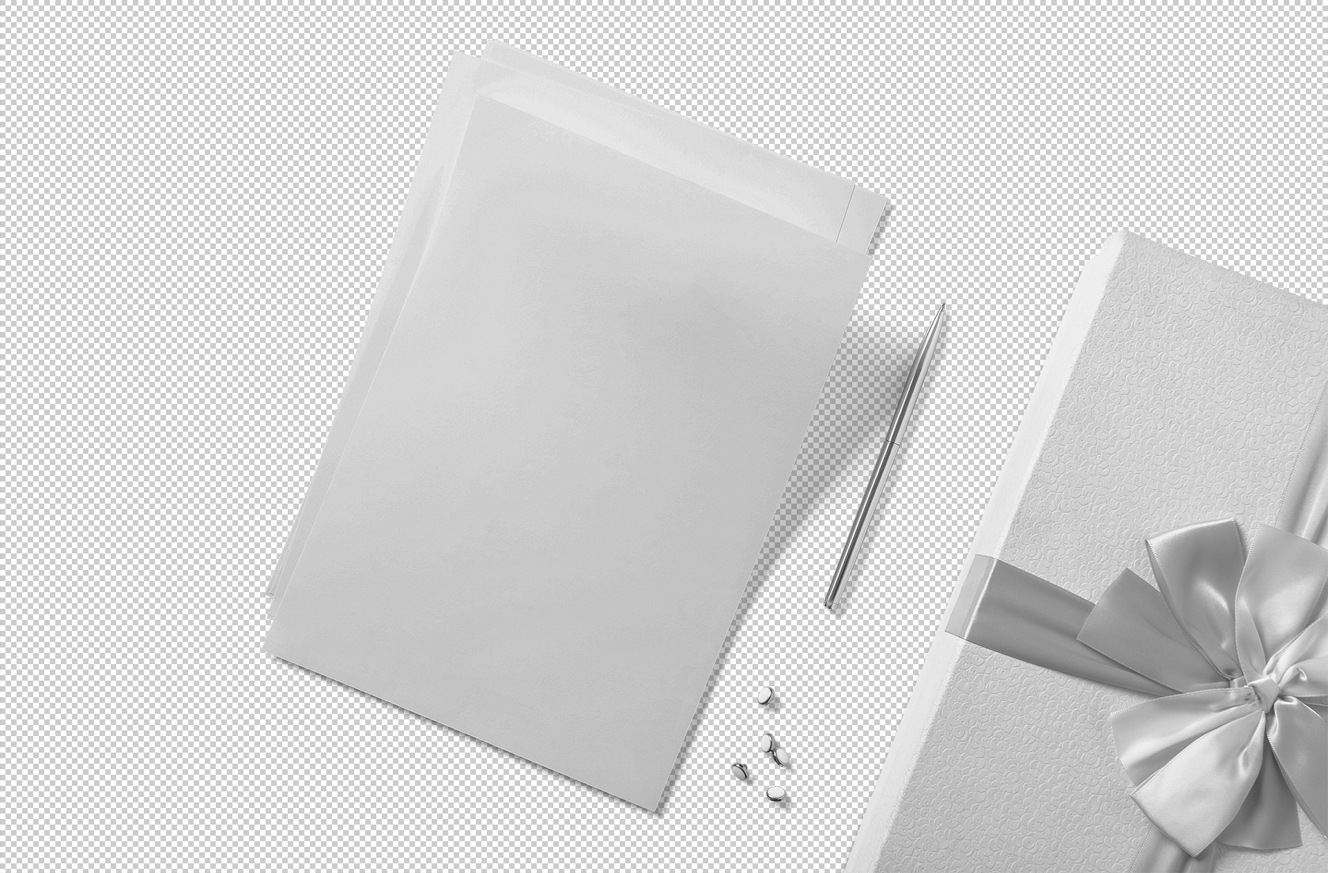 A4 paper mock-up