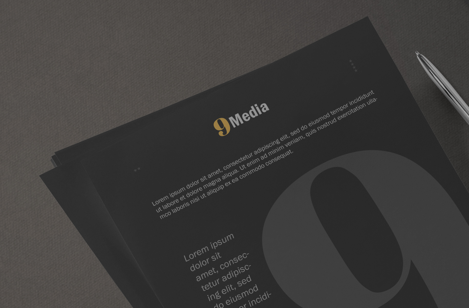 A4 paper mock-up