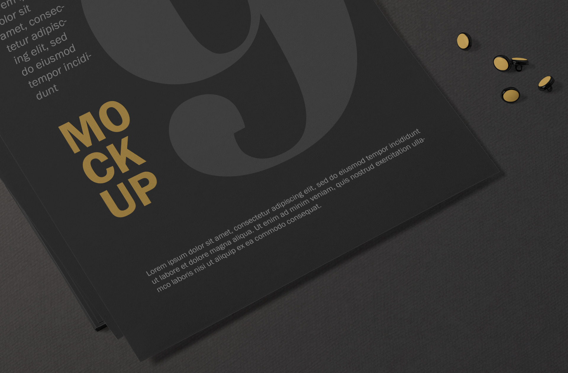 A4 paper mock-up