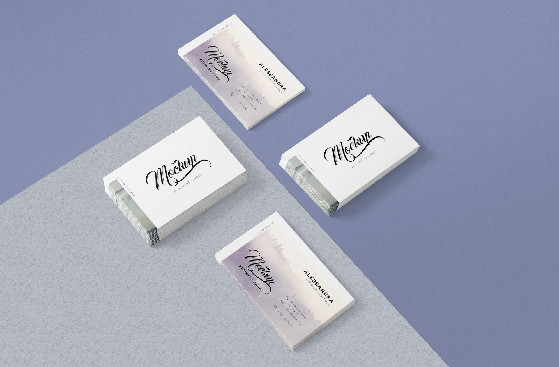Minimalist Business Card Mockup – Clean & Modern