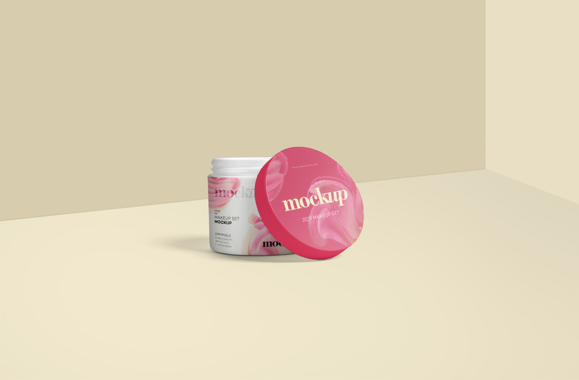 Open Cream Jar Mockup – Beauty Product Display