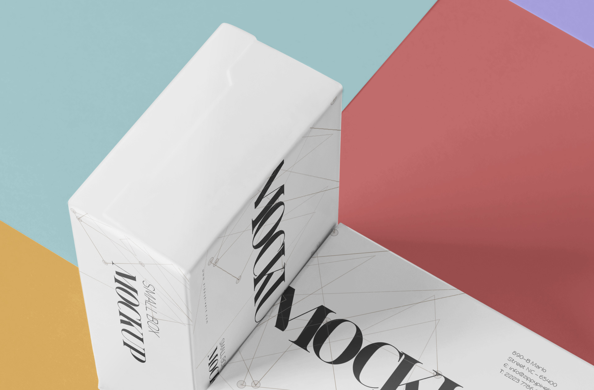 box packaging mock-up