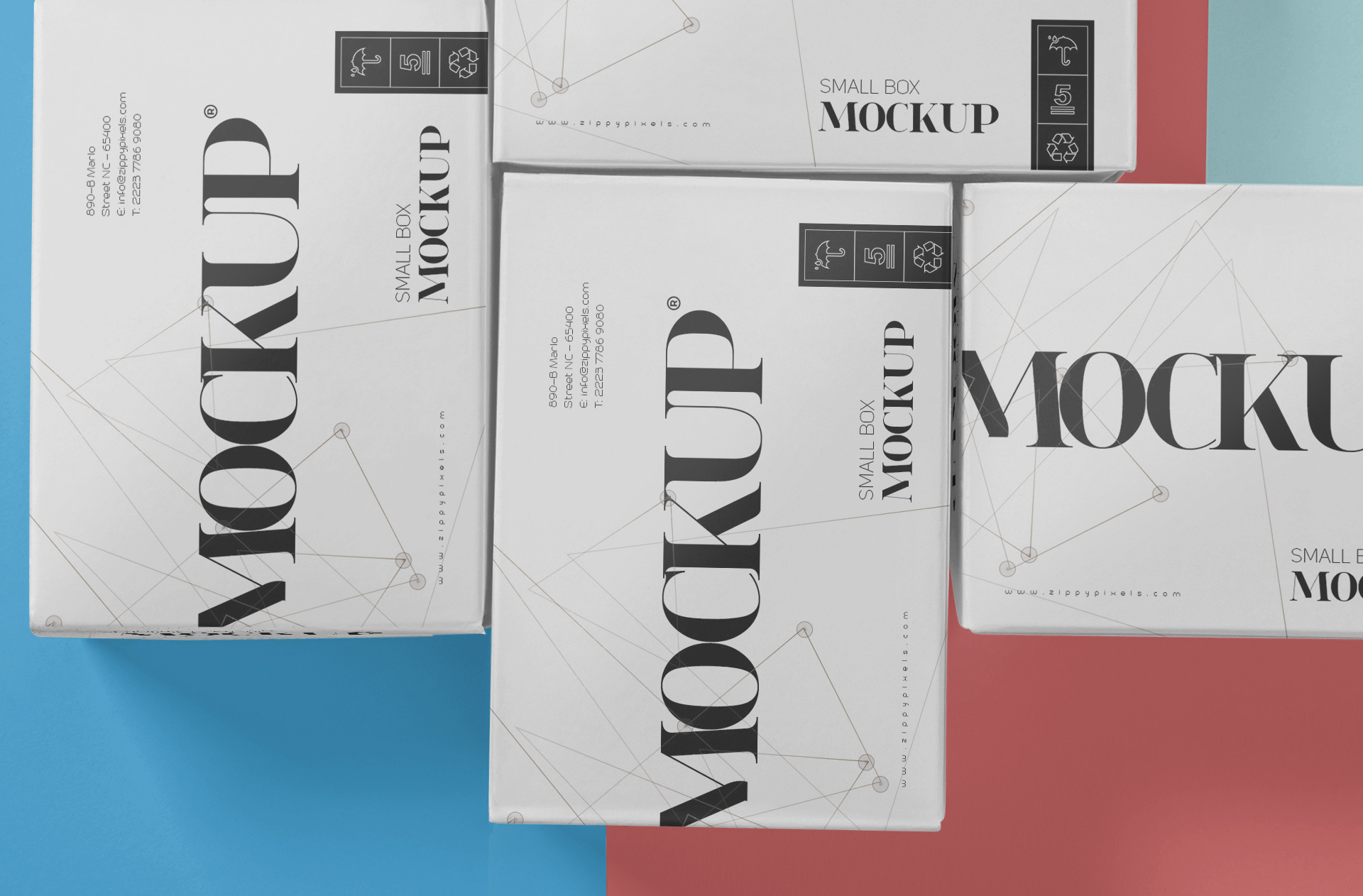 box packaging mock-up