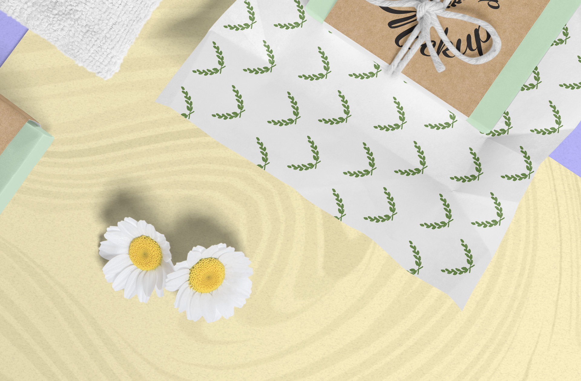 artisanal soap packaging mockup