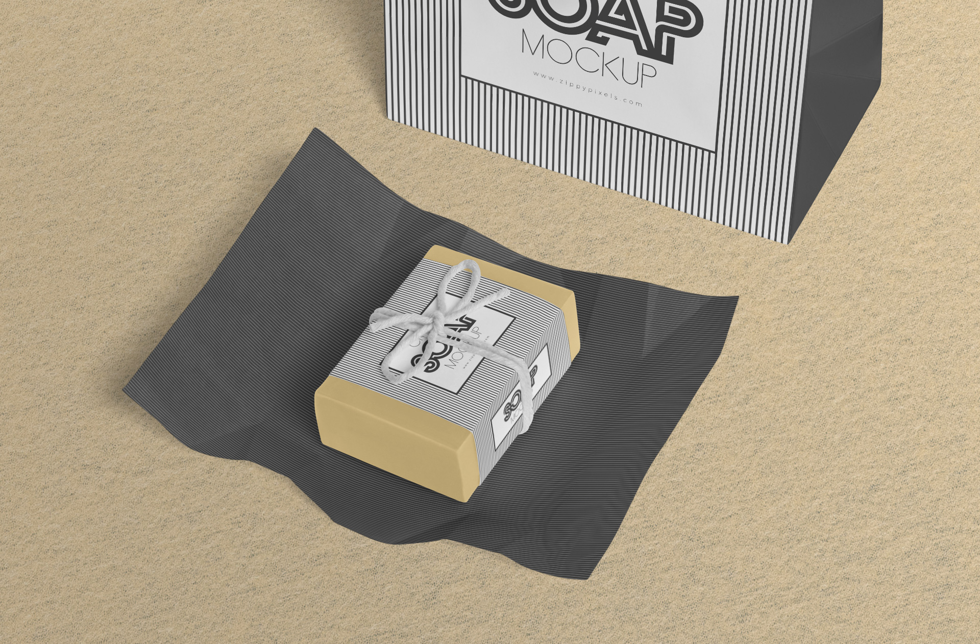 handmade soap mock-up
