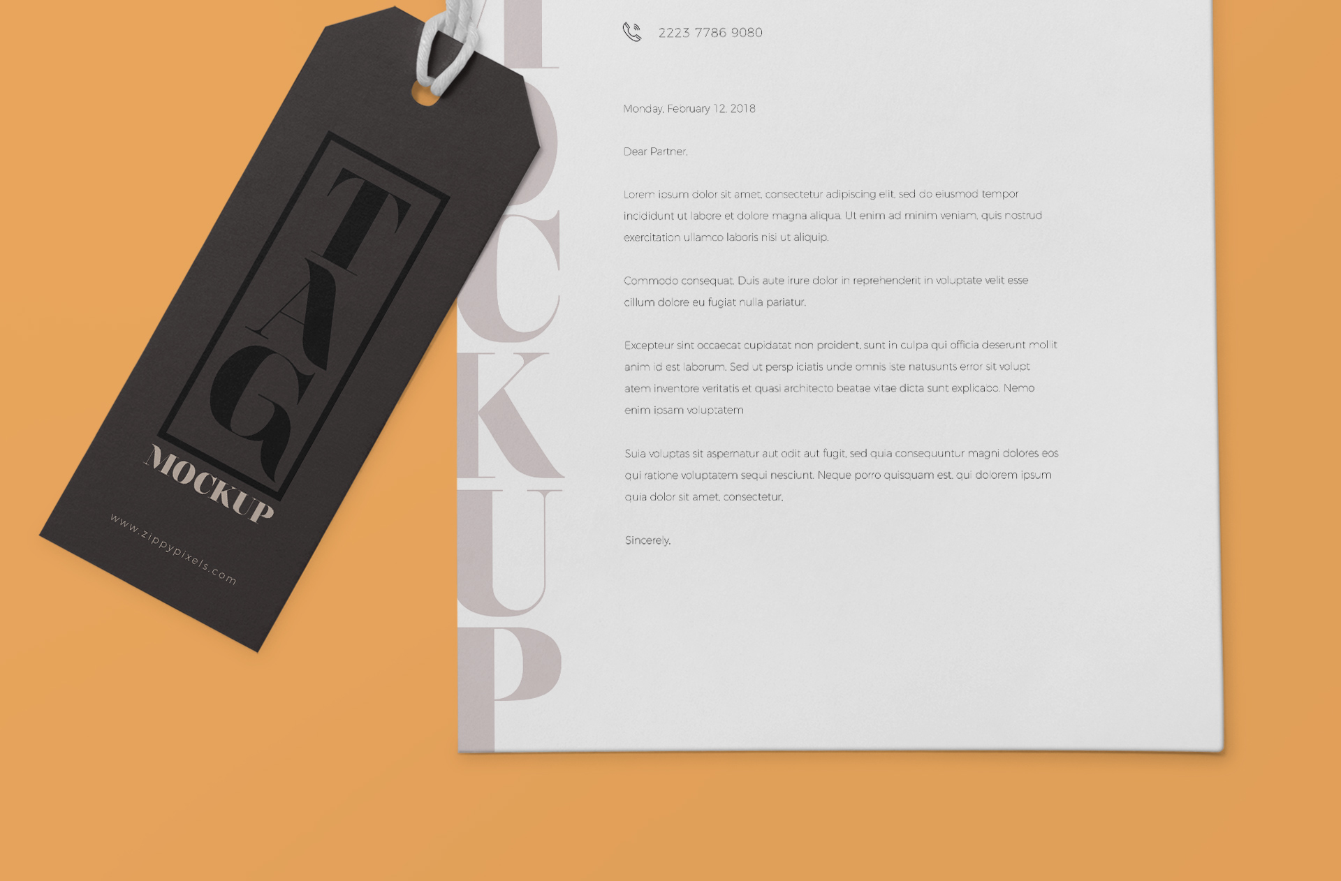 boutique label mockup