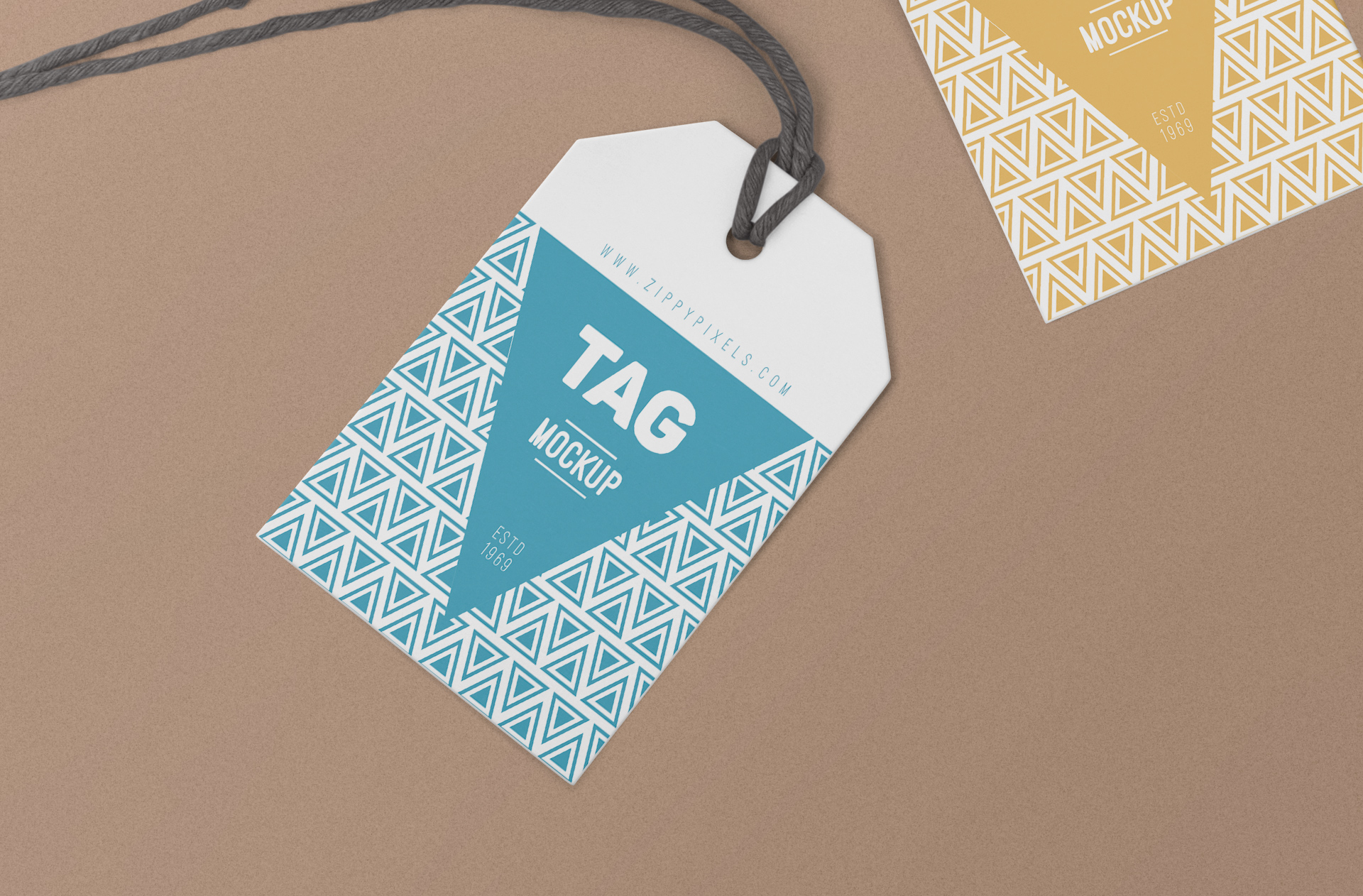customizable tag mockup