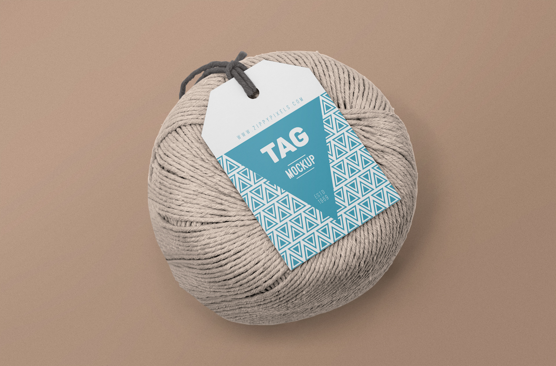 Minimalist Hang Tag Mockup for Apparel