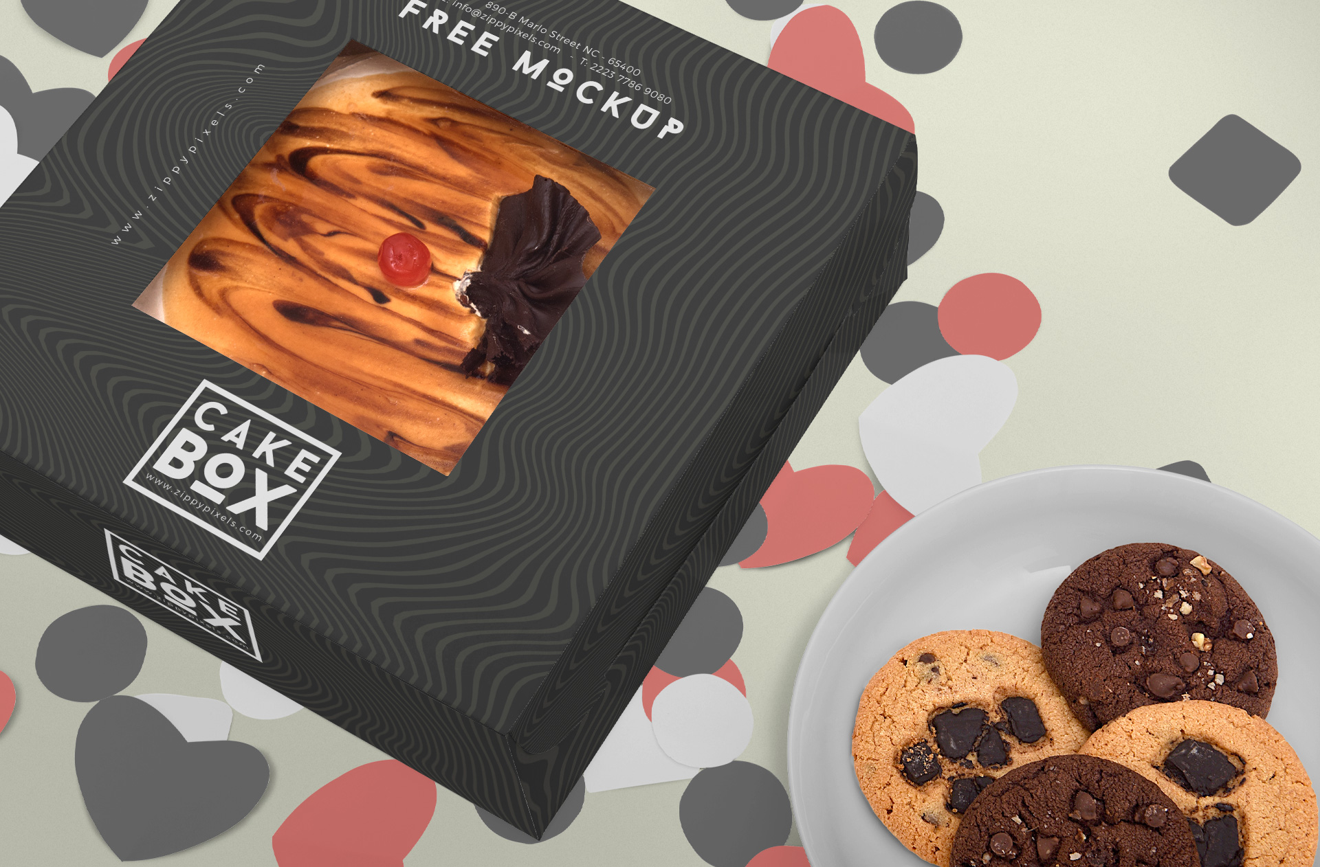 Stylish Dessert Box Mockup for Bakeries