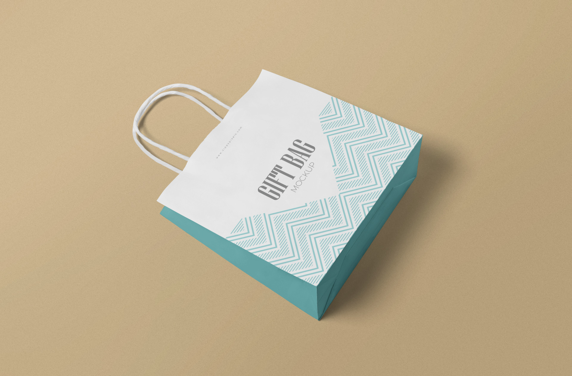 Realistic Gift Bag Mockup – Editable PSD