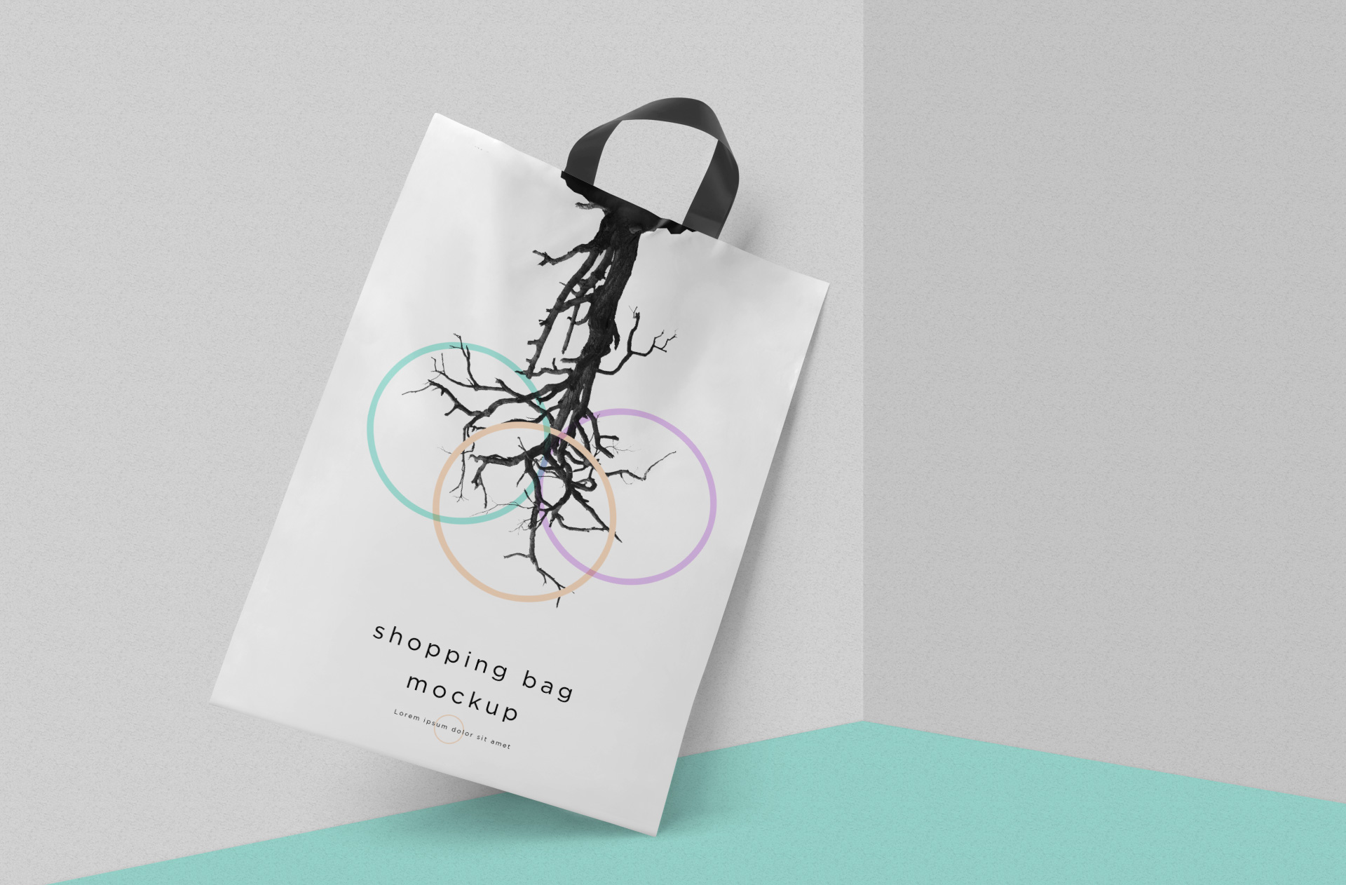 Hanging Shopping Bag Mockup – Customizable PSD
