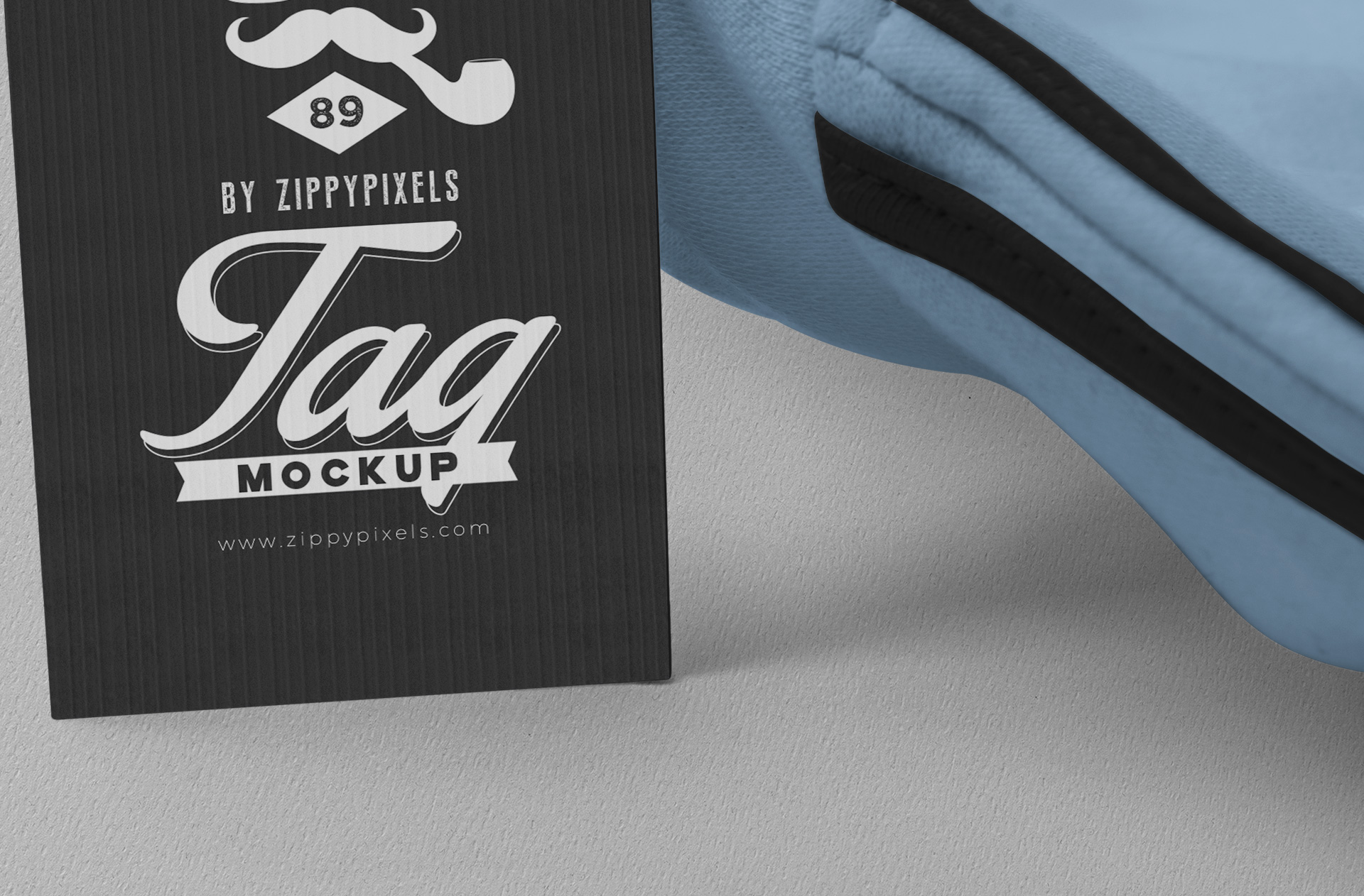 apparel label mockup