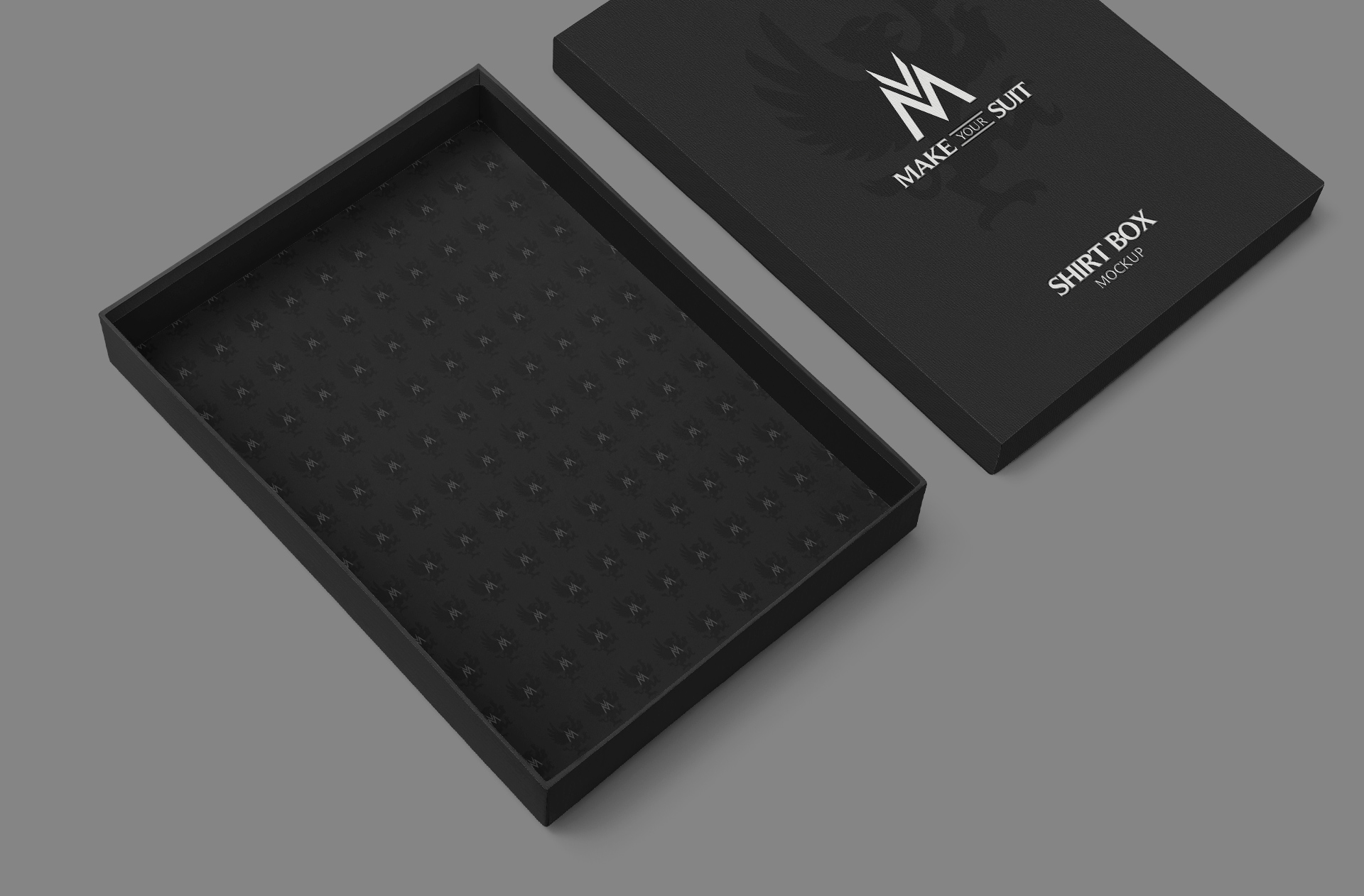 Open Shirt Box Mockup – Elegant Packaging PSD