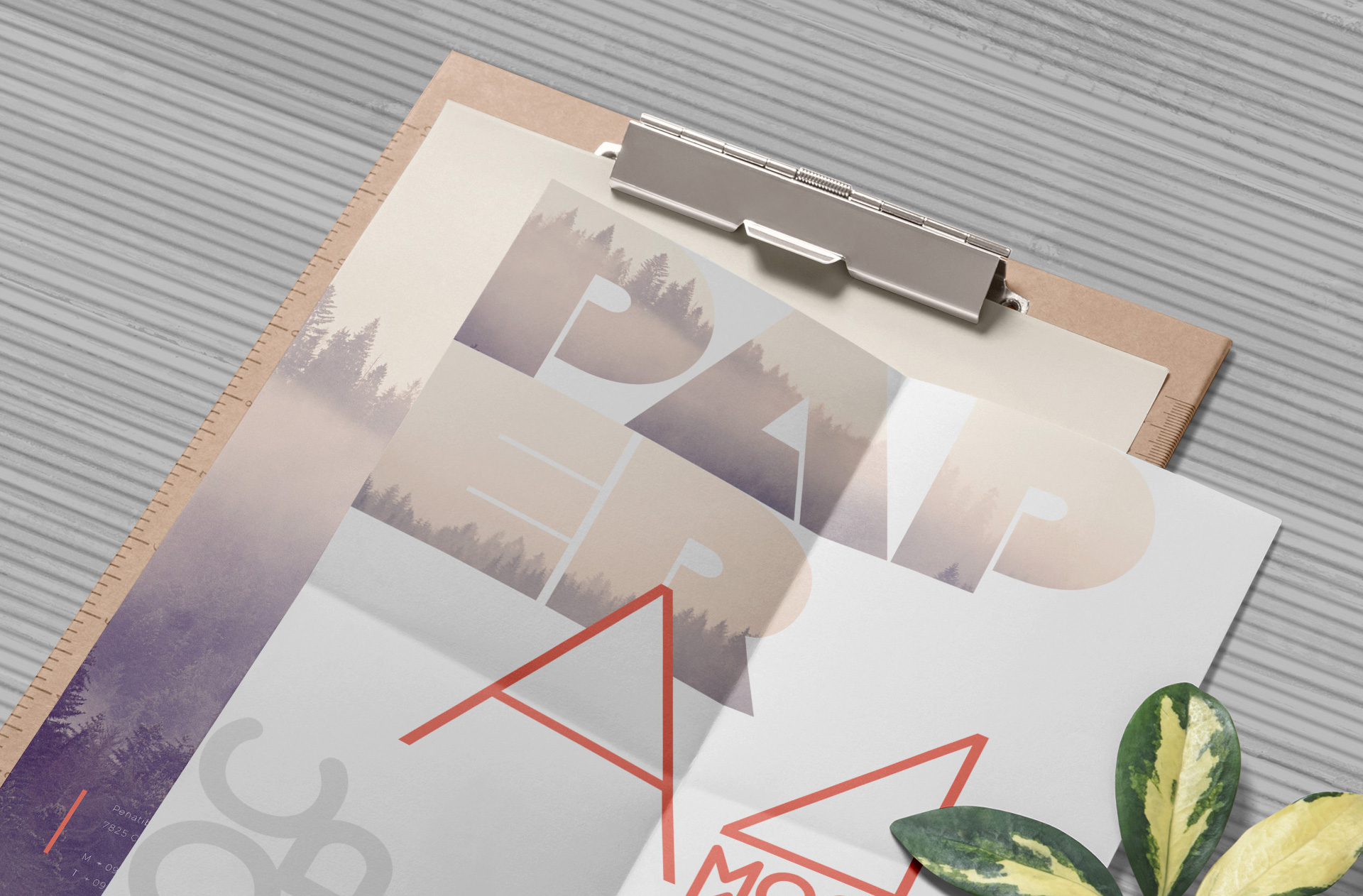 A4 paper mock-up