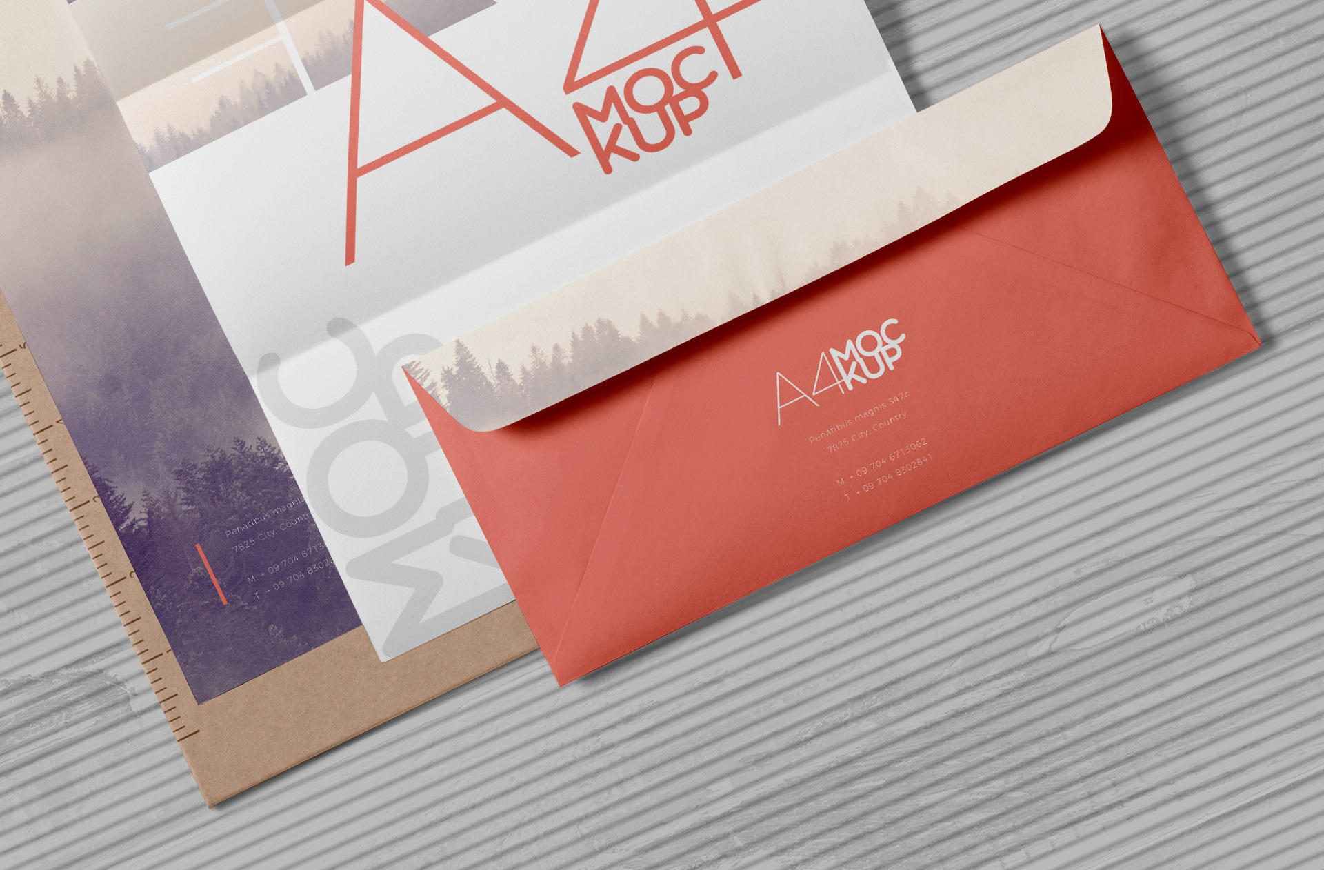 business paper mock-up