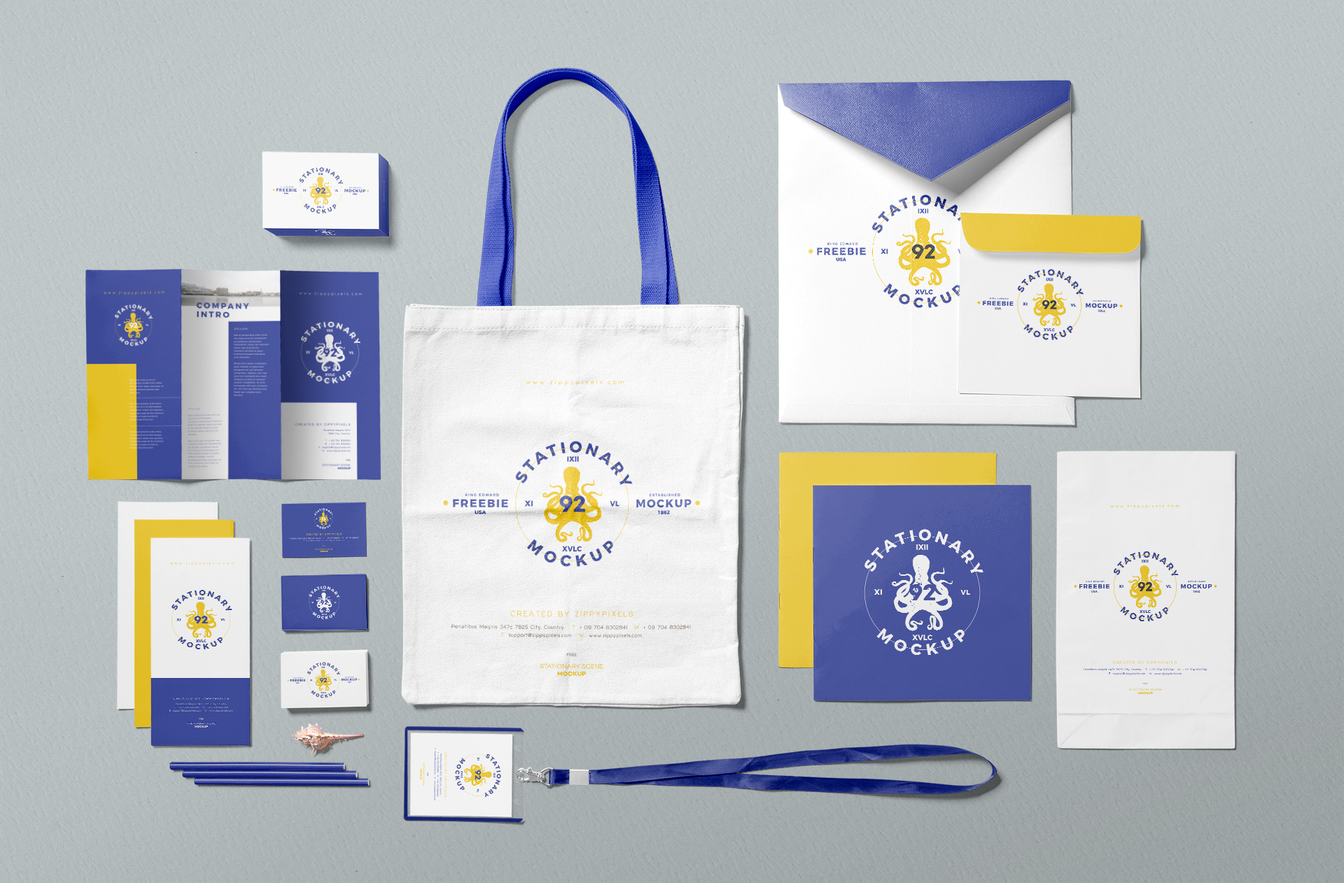 Complete Stationery Branding Mockup Set – Corporate Identity