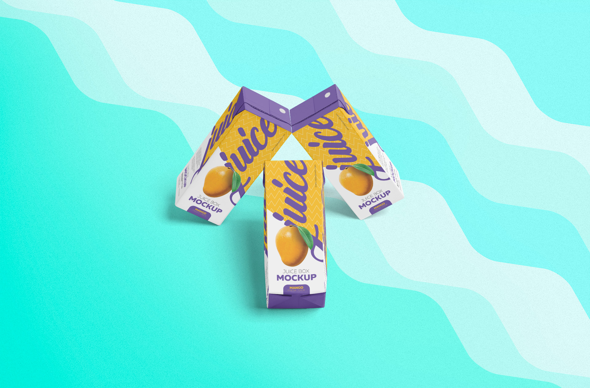 Floating Juice Box Mockup – Creative Branding Showcase
