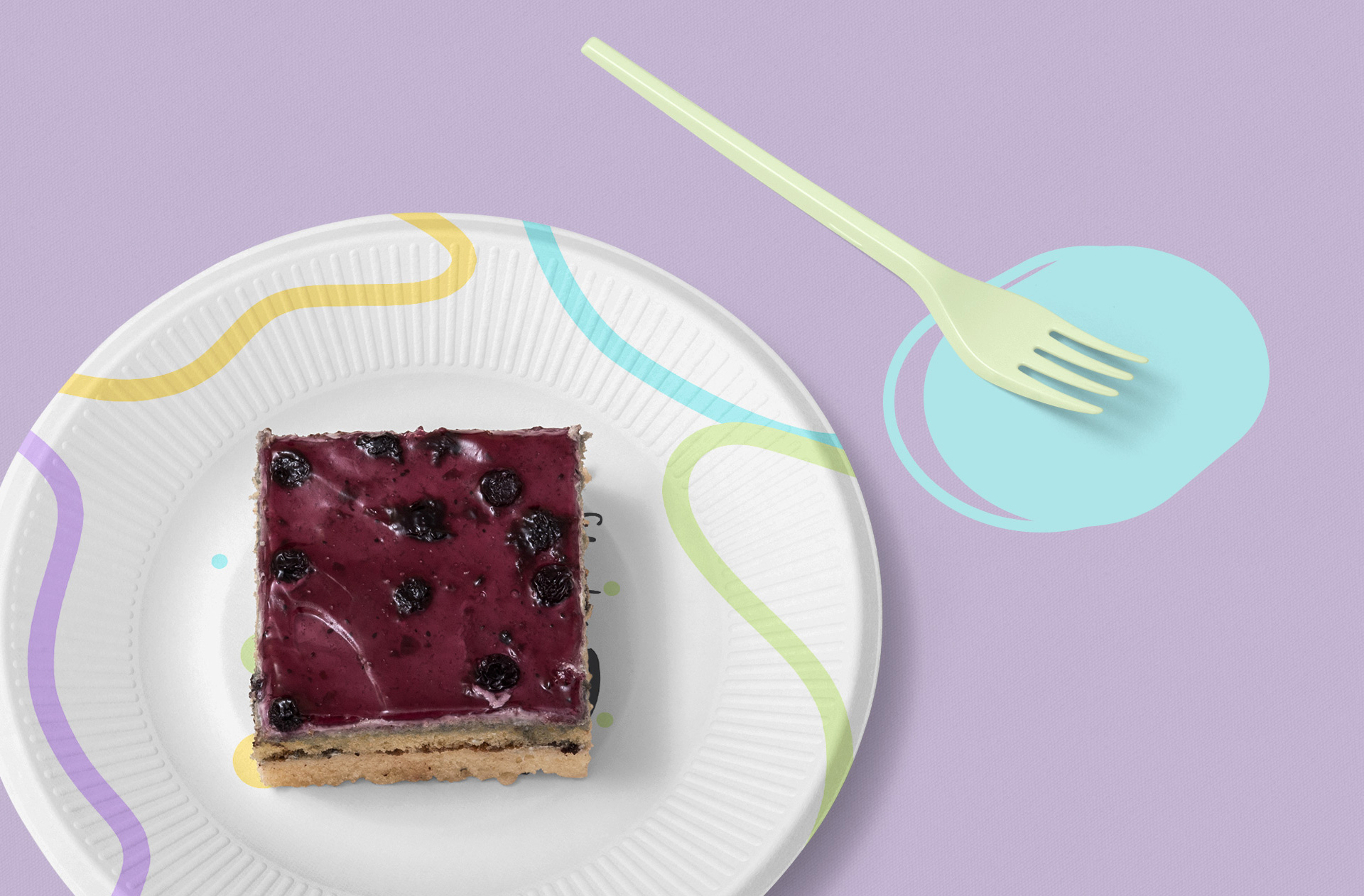 biodegradable plate mockup