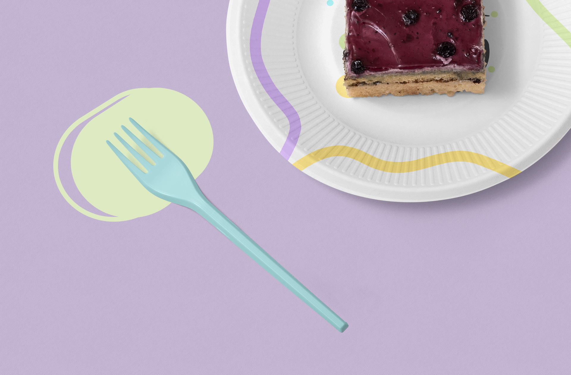 biodegradable plate mockup