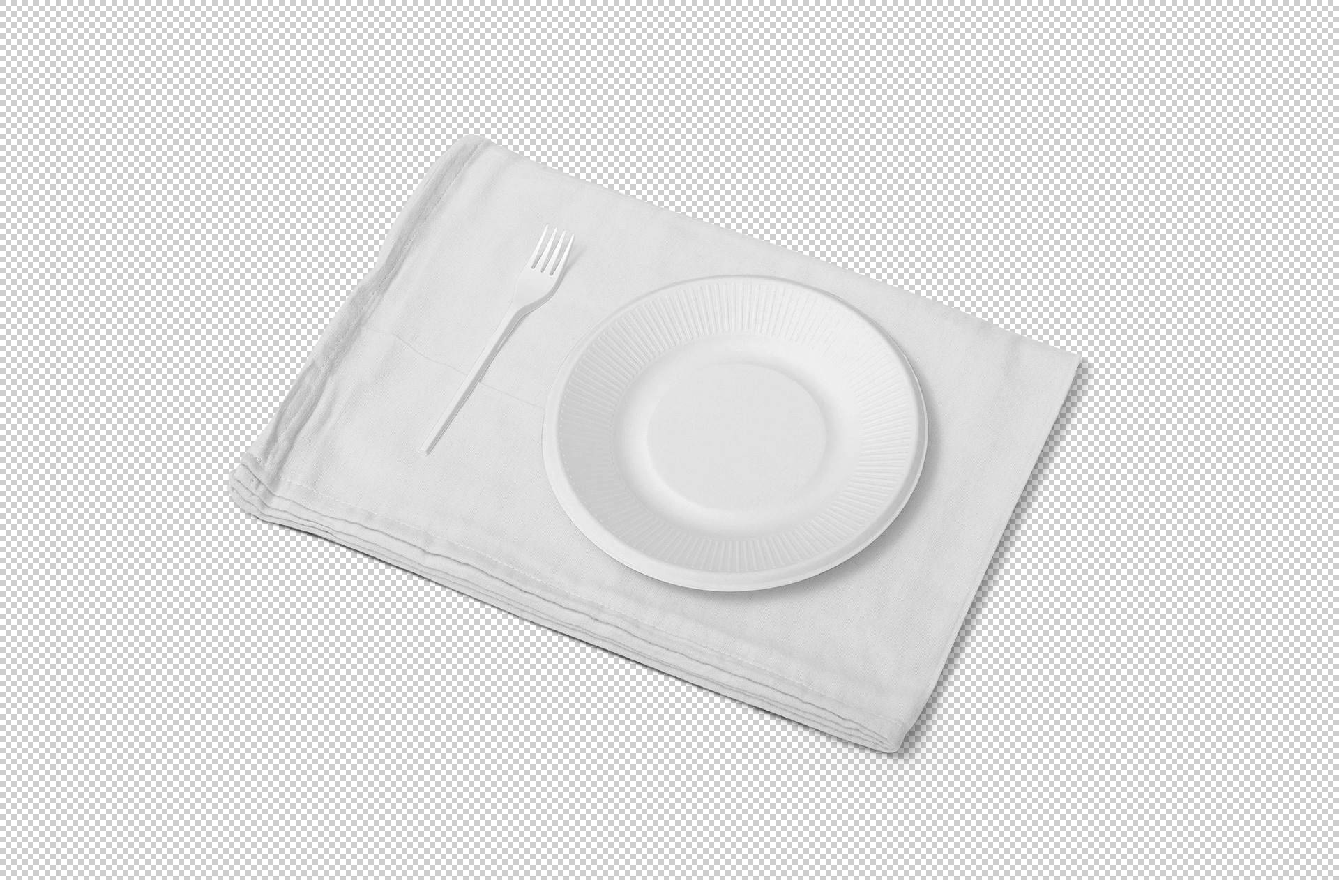 biodegradable plate mockup