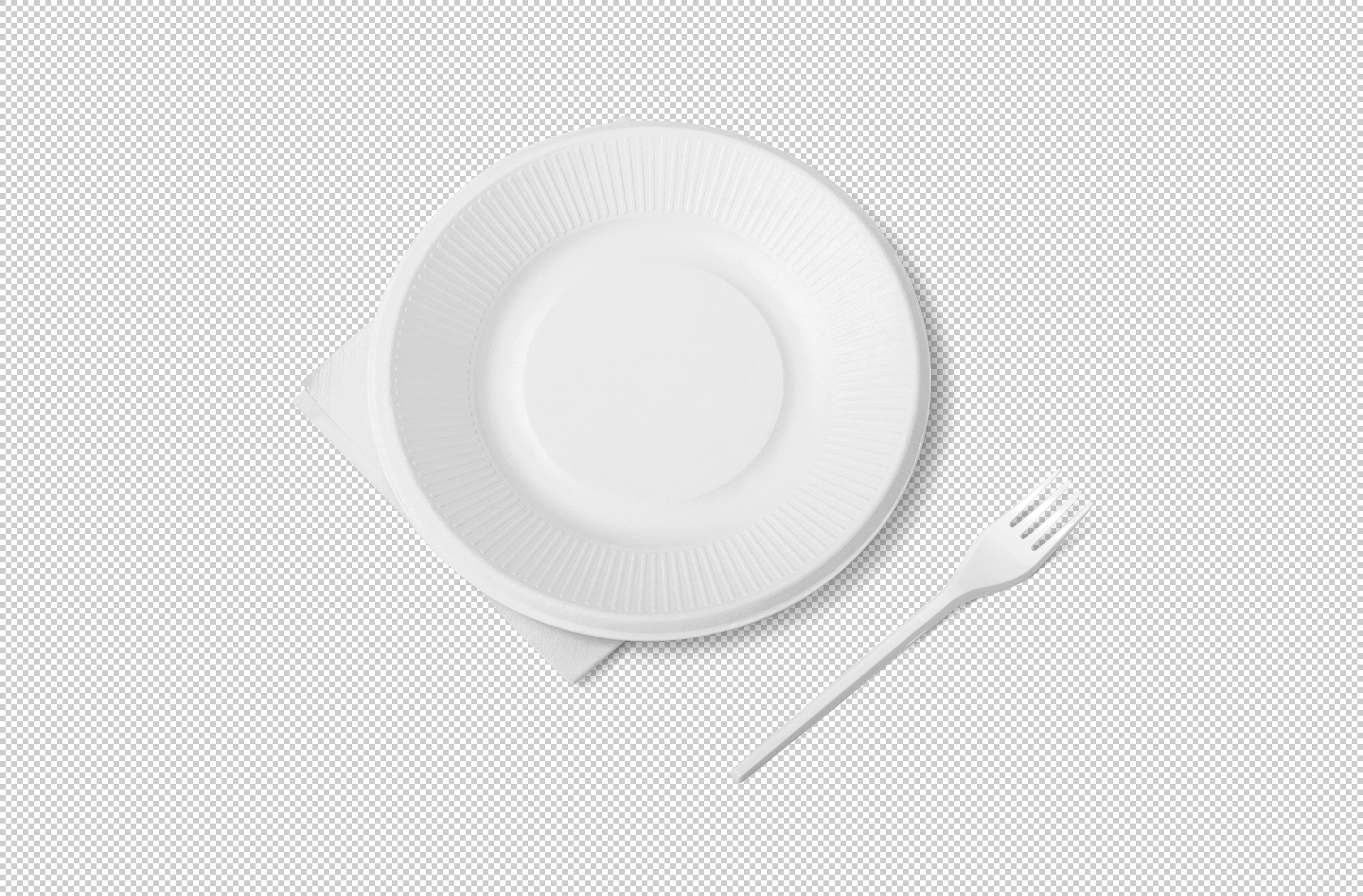 biodegradable plate mockup