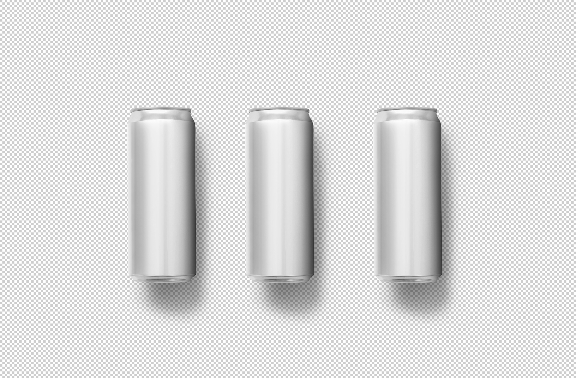 3D beverage can mockup