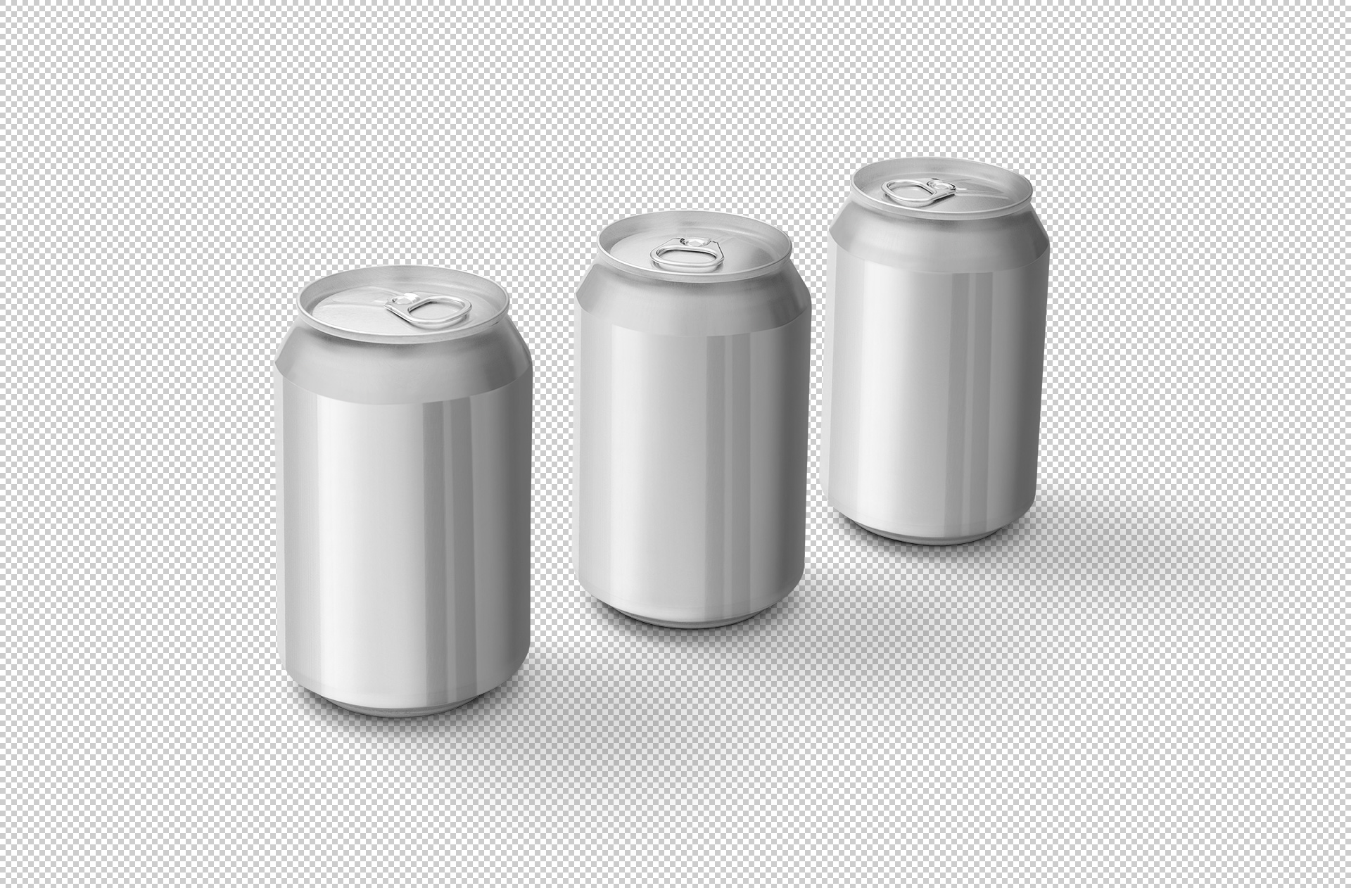 3D soda can mockup