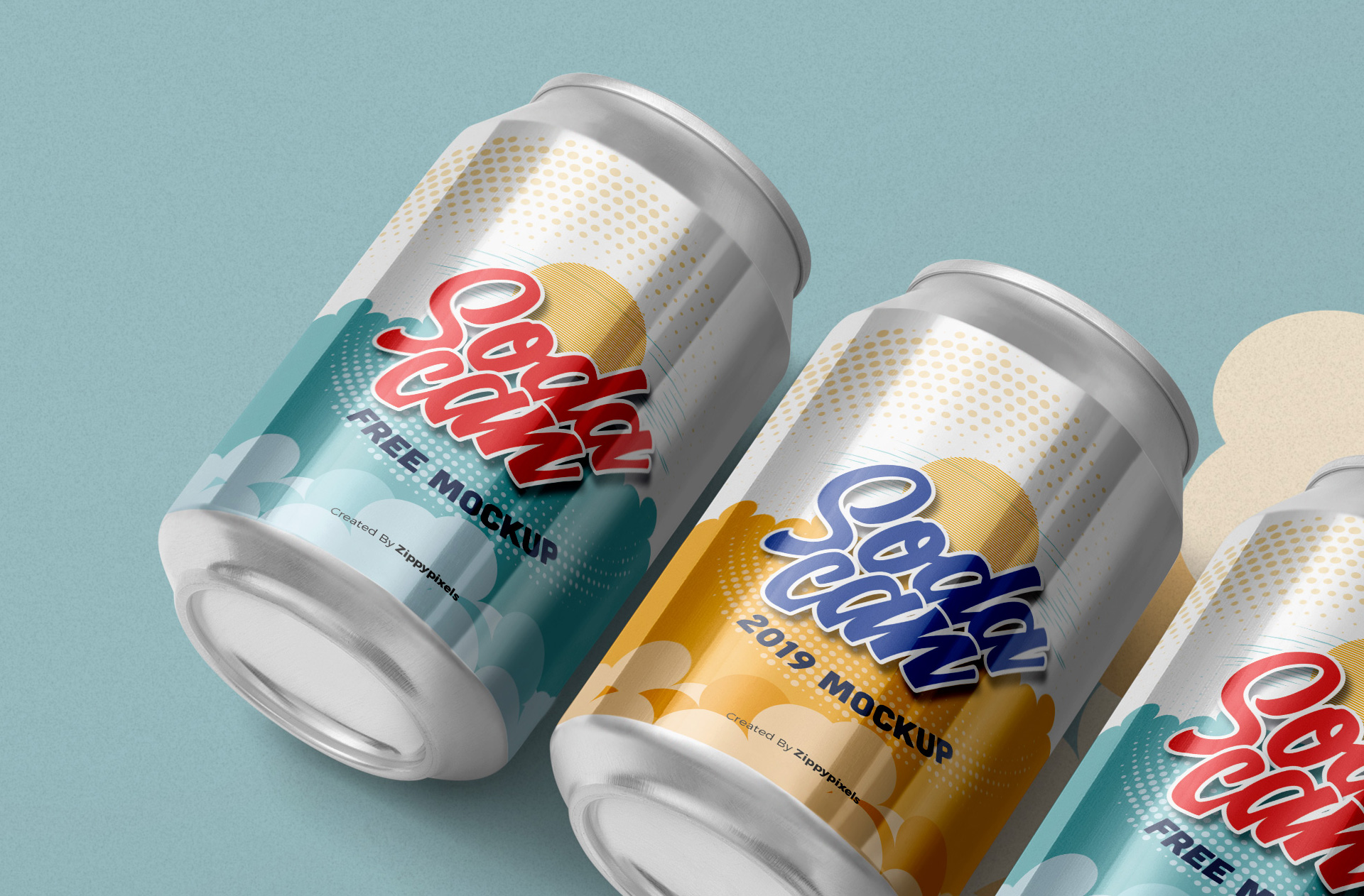 beverage can branding mockup