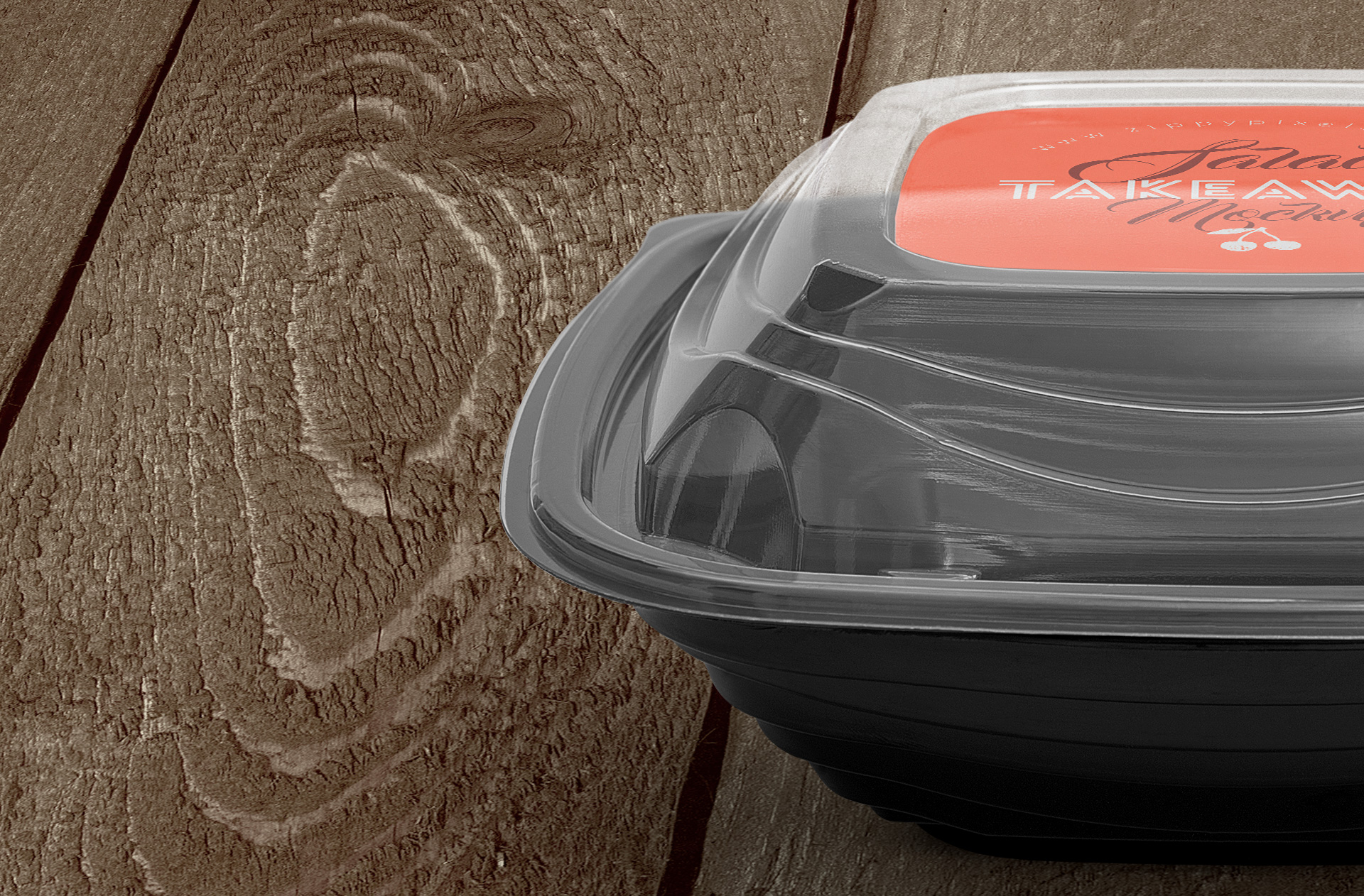 catering food box mockup