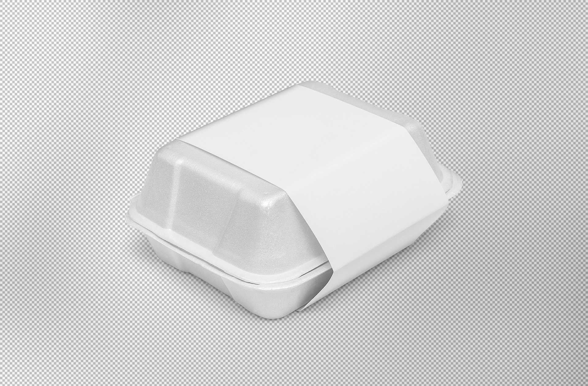 disposable container mock-up