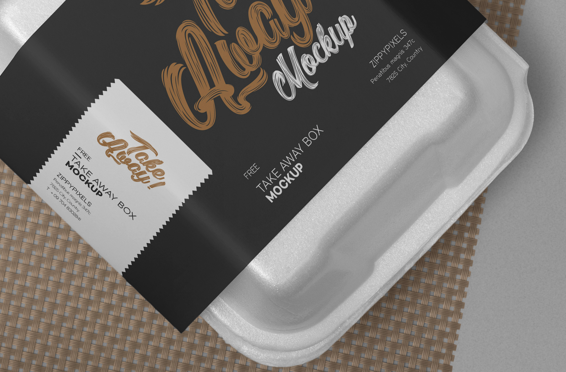 catering food box mockup