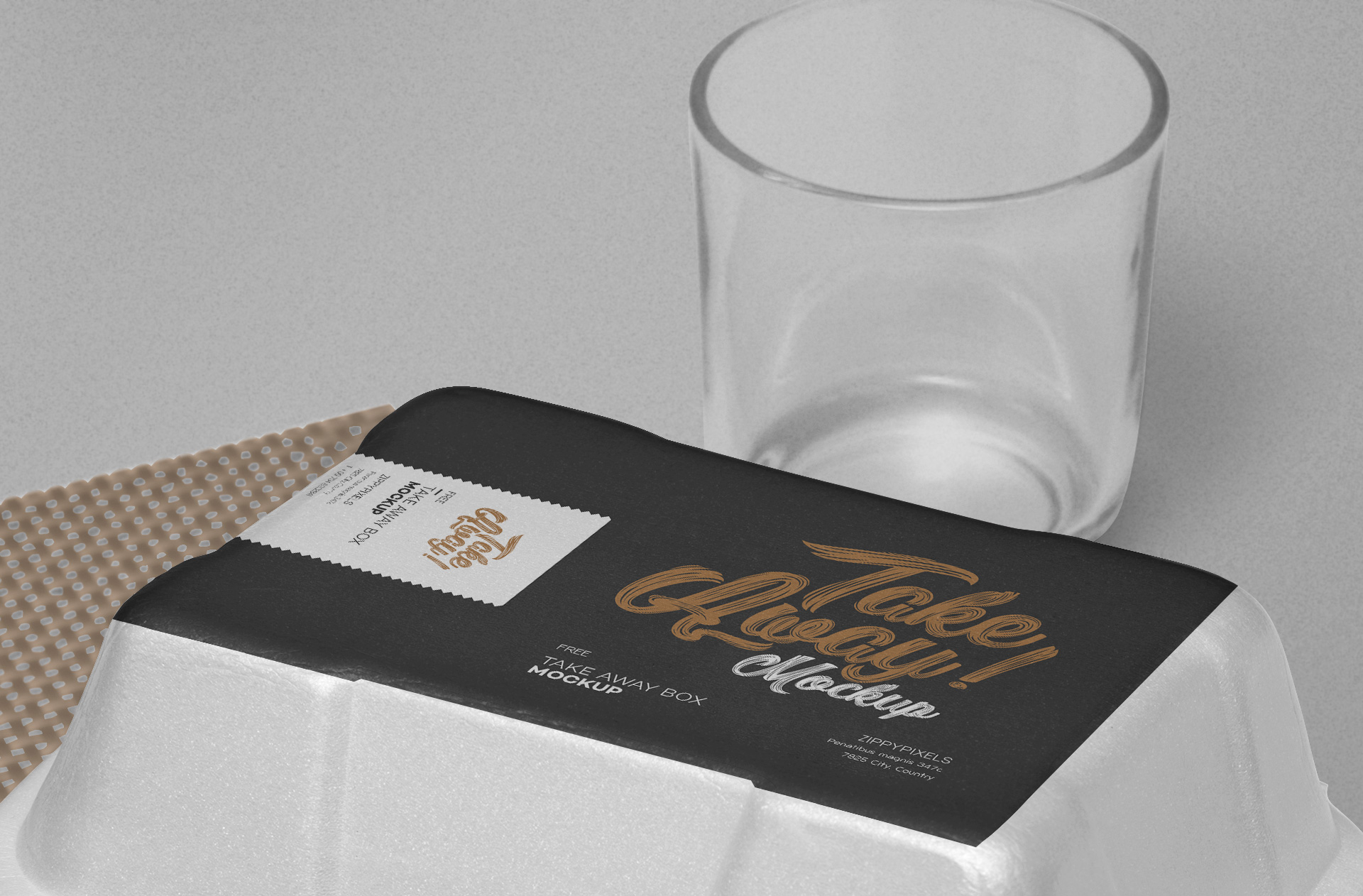catering food box mockup