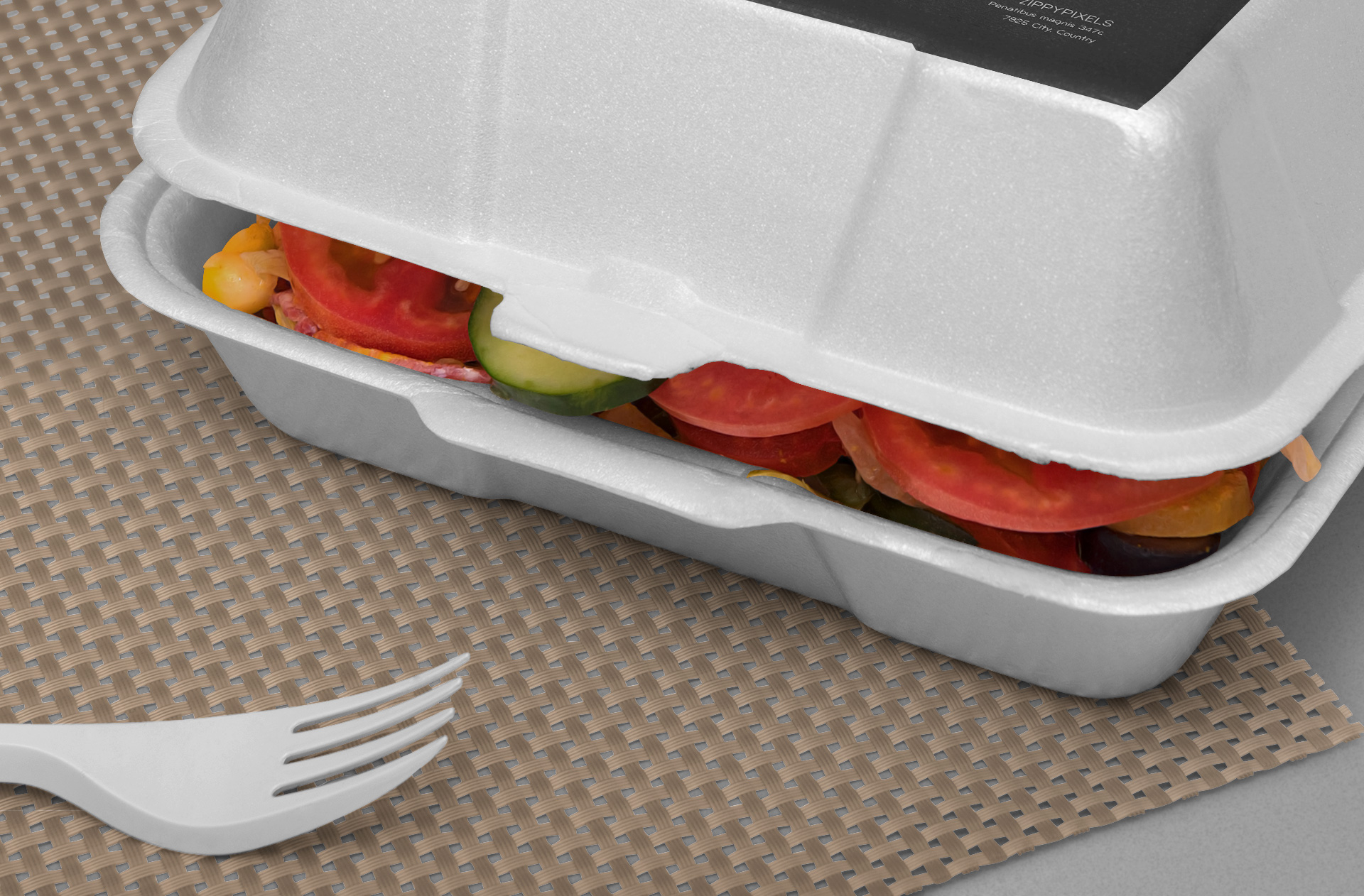 catering food box mockup