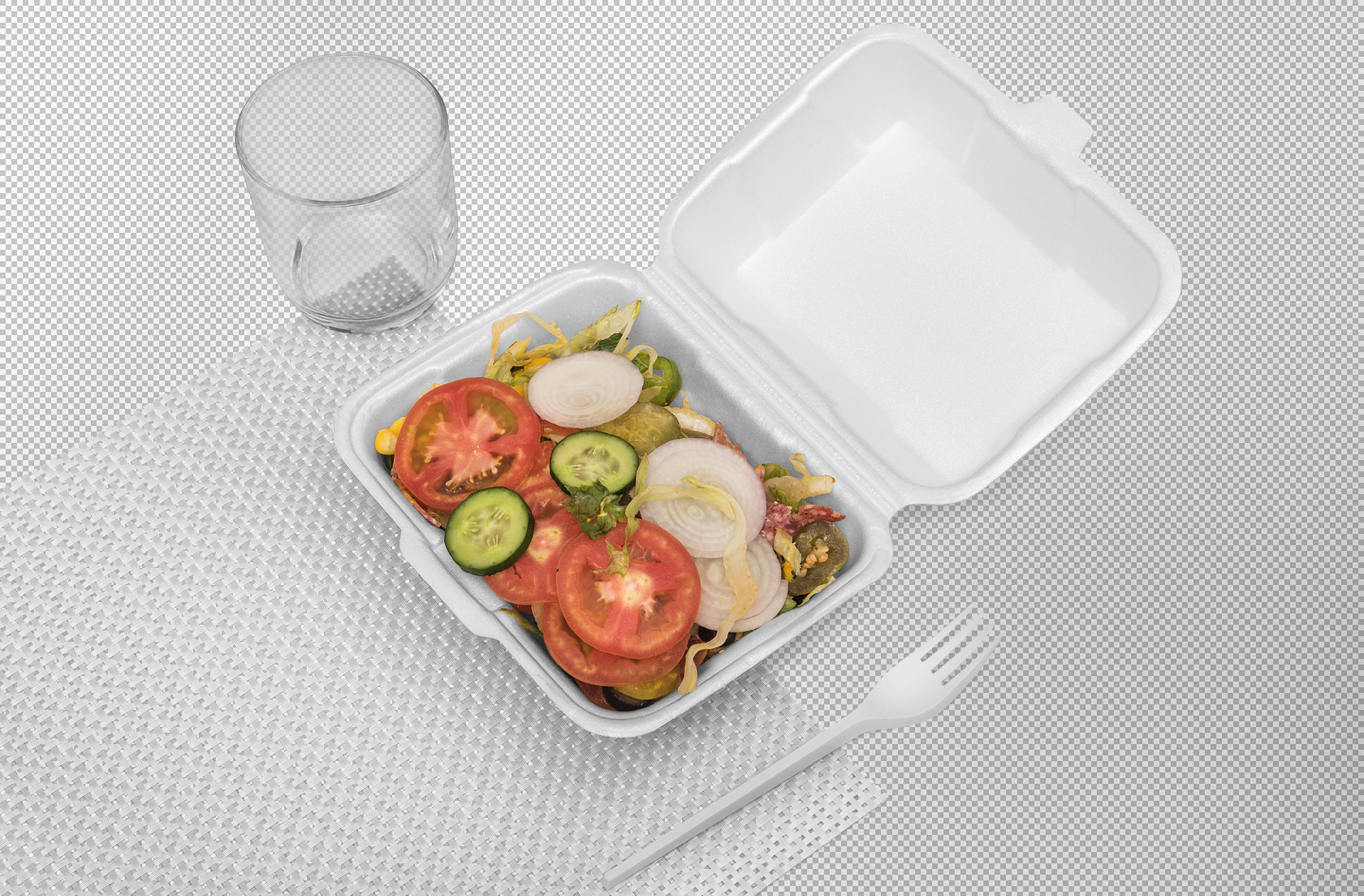 catering meal box mockup