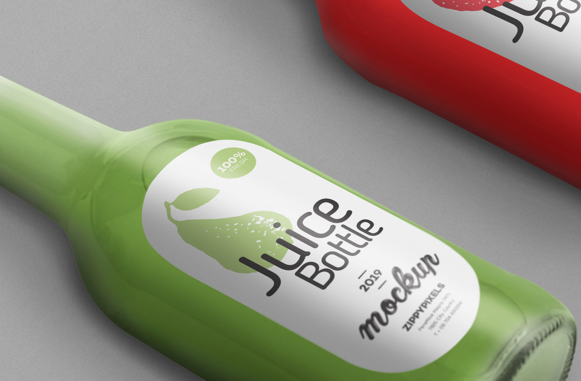 beverage branding mockup