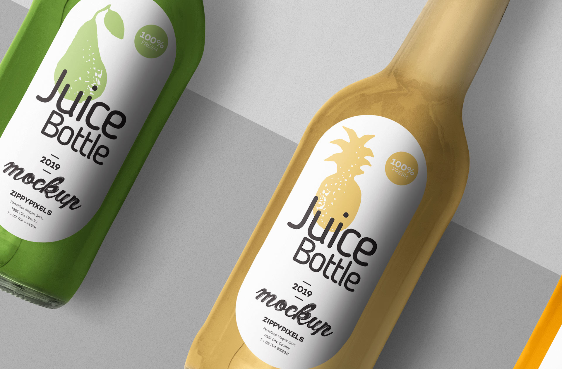 cold drink label mockup