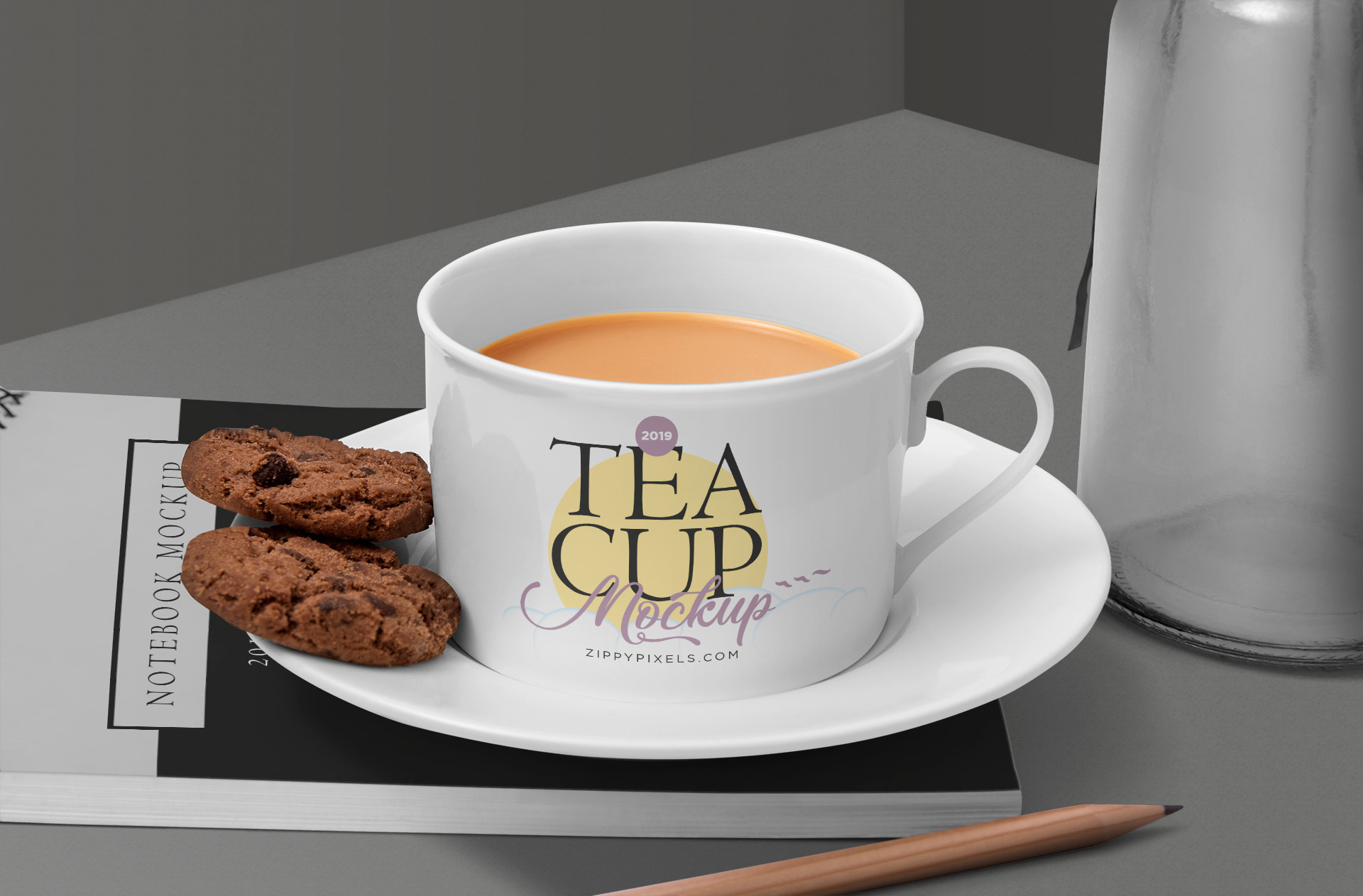 Customizable Tea Cup Branding Mockup