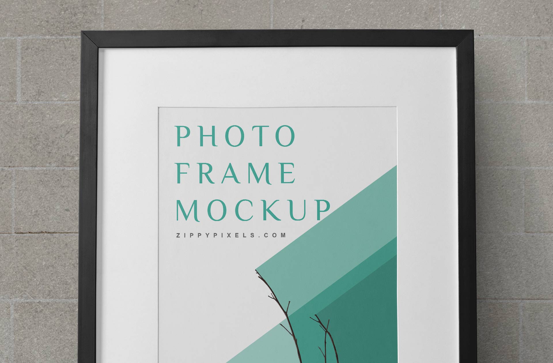 black frame mock-up