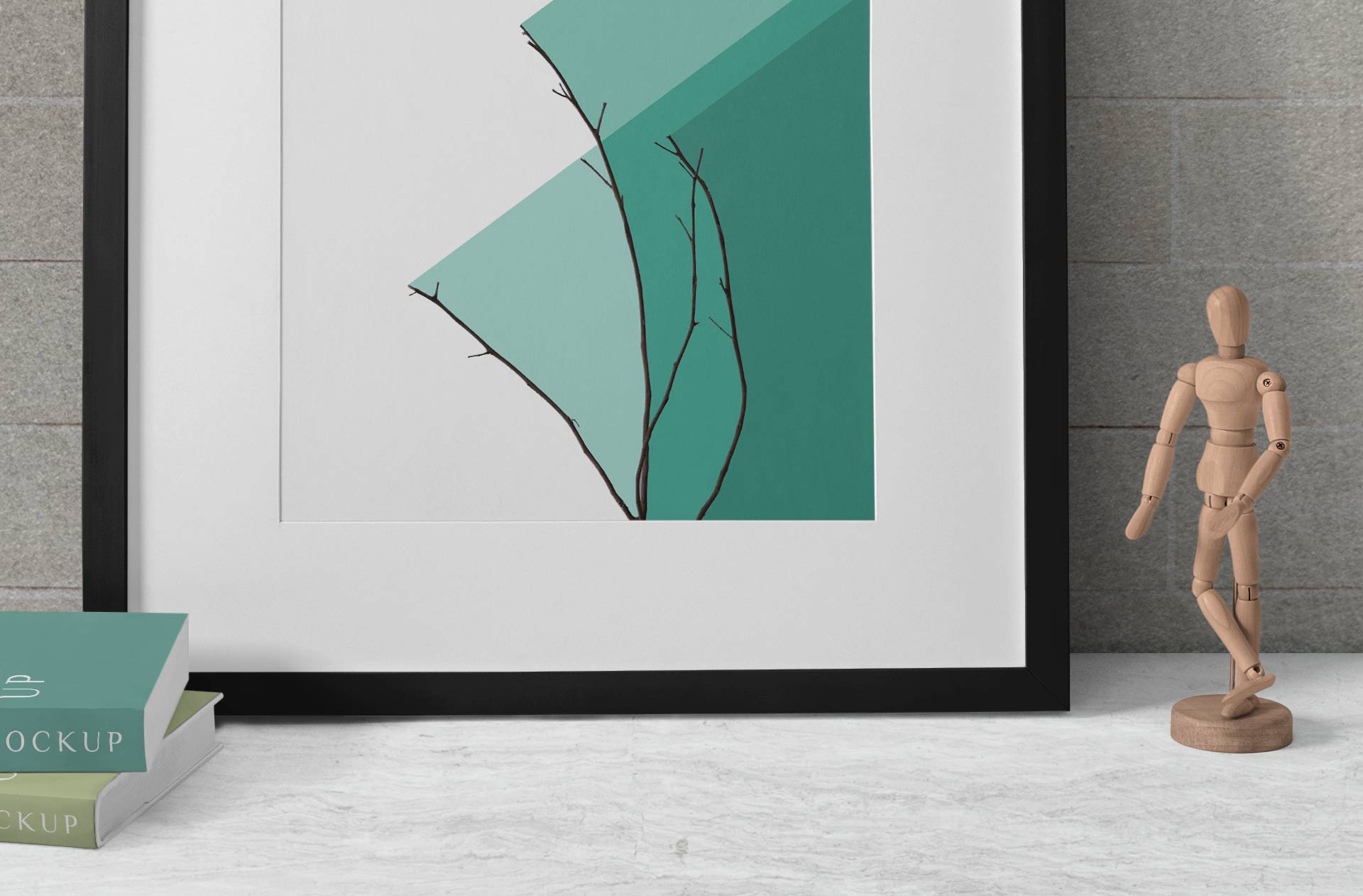 black frame mock-up