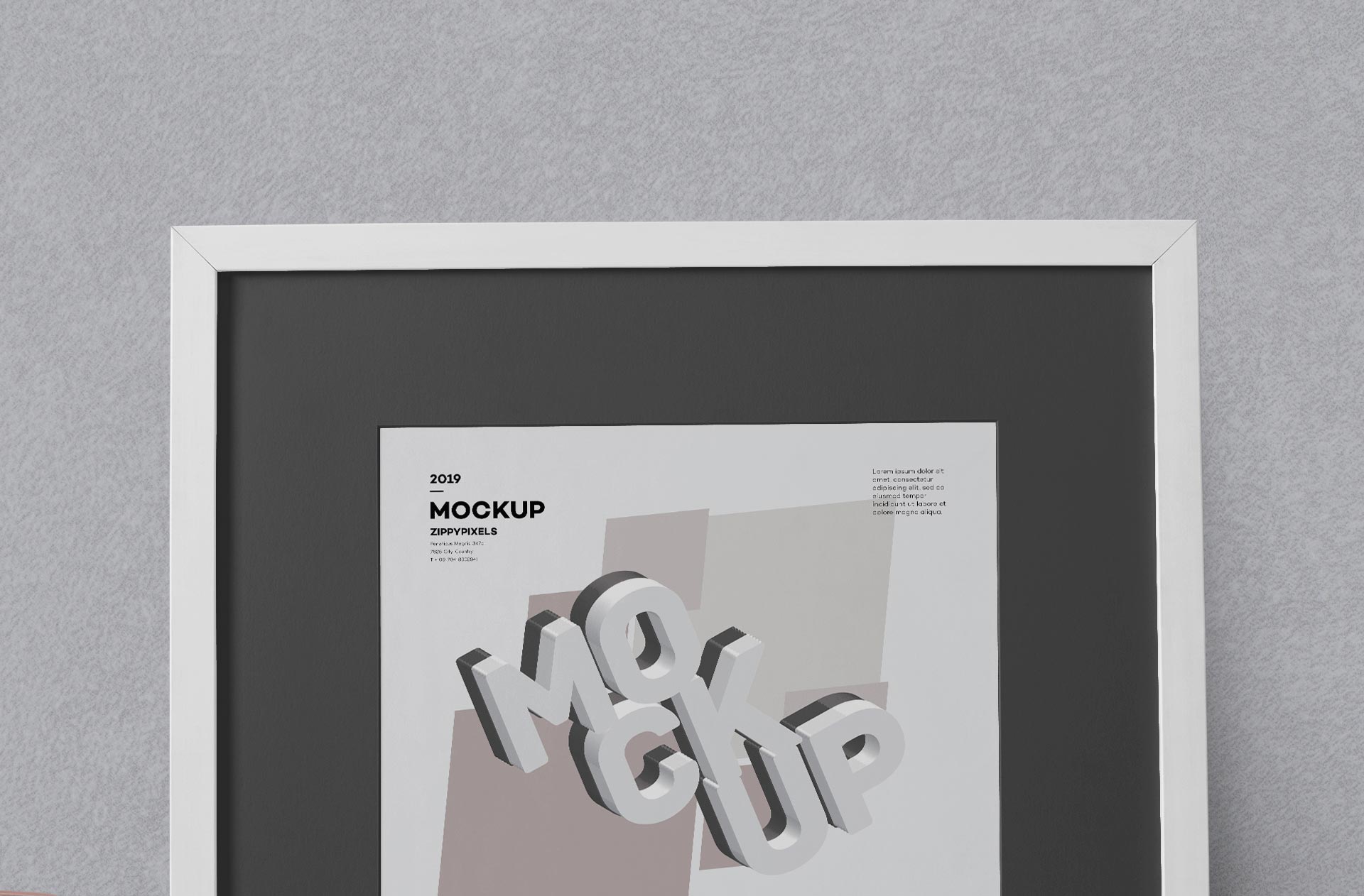 artwork frame mock-up