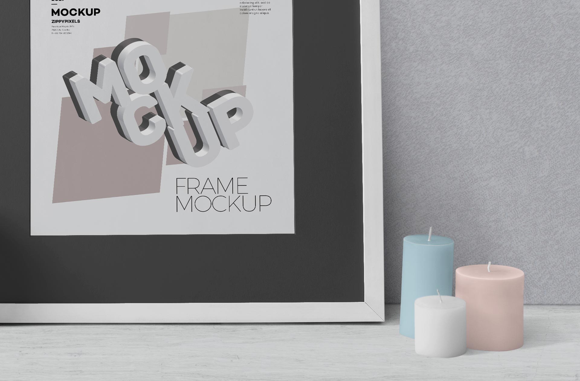 artwork frame mock-up