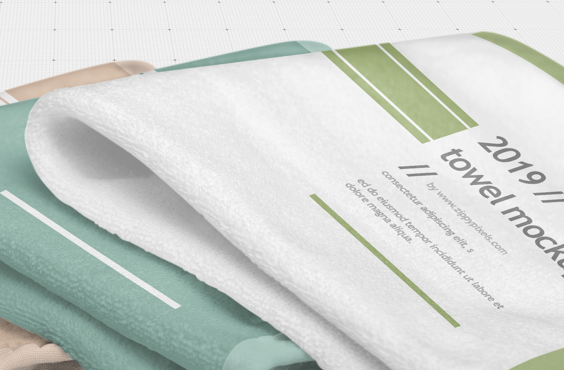 bath towel mockup