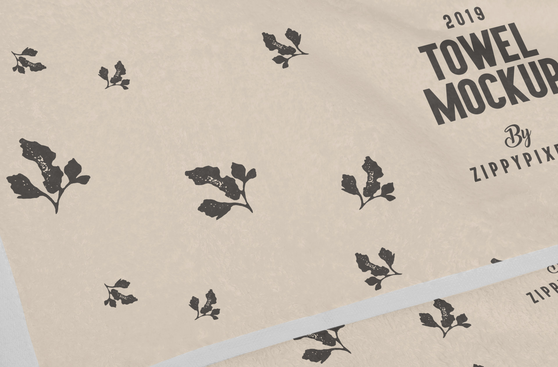 bath towel mockup